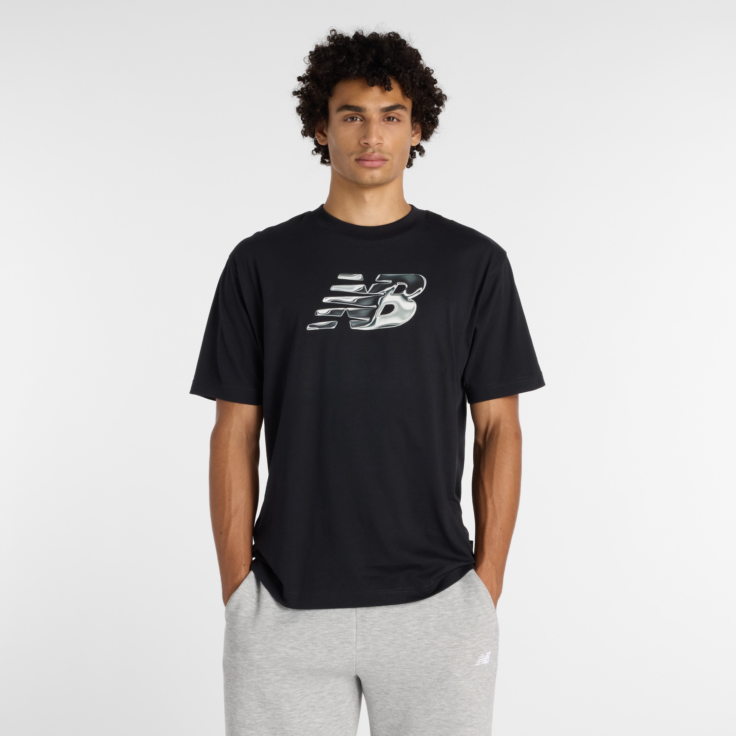 New Balance T-shirt fonctionnel Kurzarm, für Sport- und Outdooraktivitäten, Rundhalsausschnitt