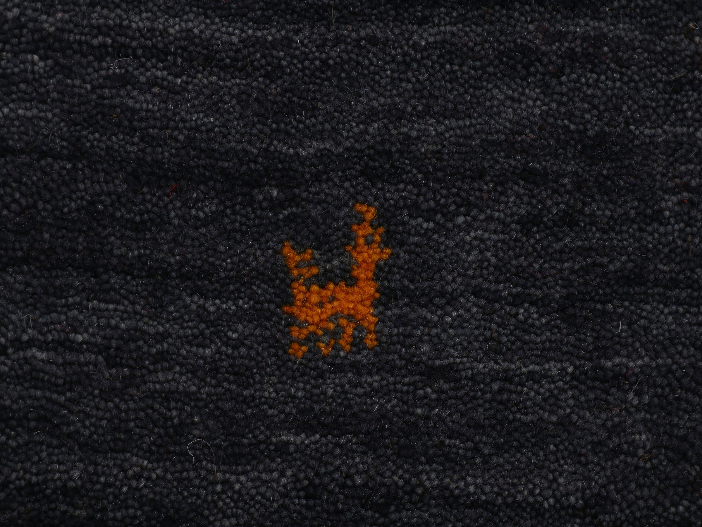 carpetfine Wollteppich »Gabbeh Uni, auch als Läufer erhältlich«, rechteckig, 15 mm Höhe, reine Wolle, handgewebt, Gabbeh Loom Tiermotiv, grosse Farbauswahl