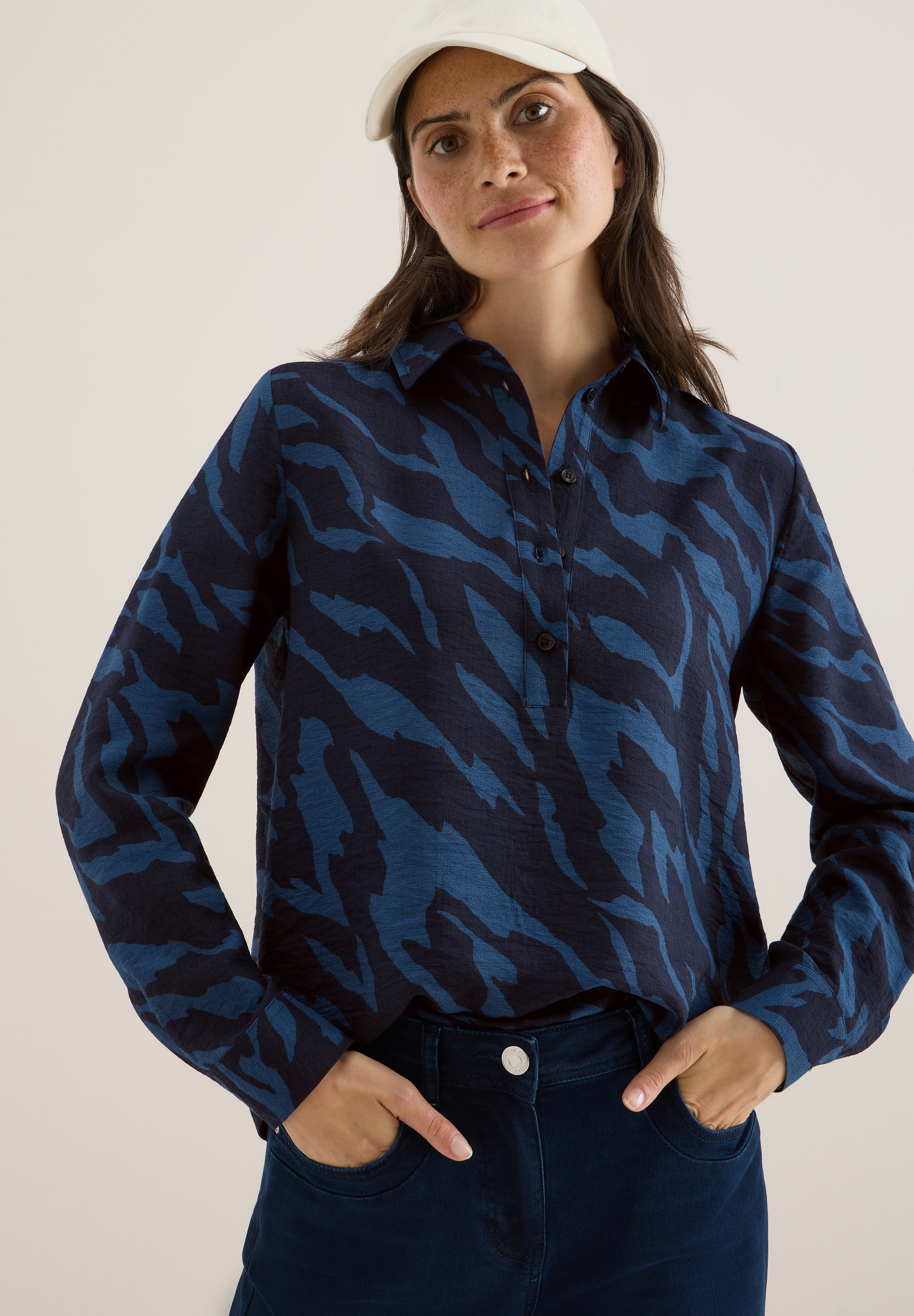 Image of Cecil Hemdbluse mit All-Over Print