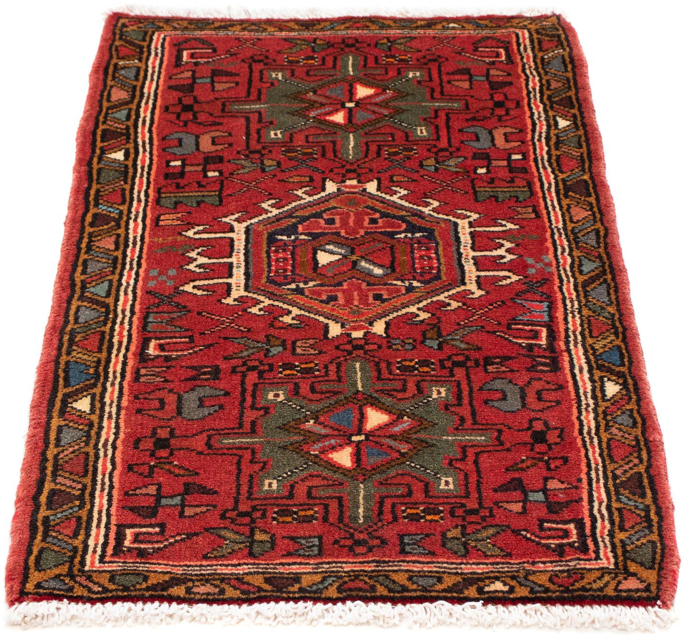 Image of morgenland Orientteppich »Perser - Nomadic - 105 x 60 cm - dunkelrot«, rechteckig, 10 mm Höhe, Wohnzimmer, Handgeknüpft, Einzelstück mit Zertifikat bei Ackermann Versand Schweiz