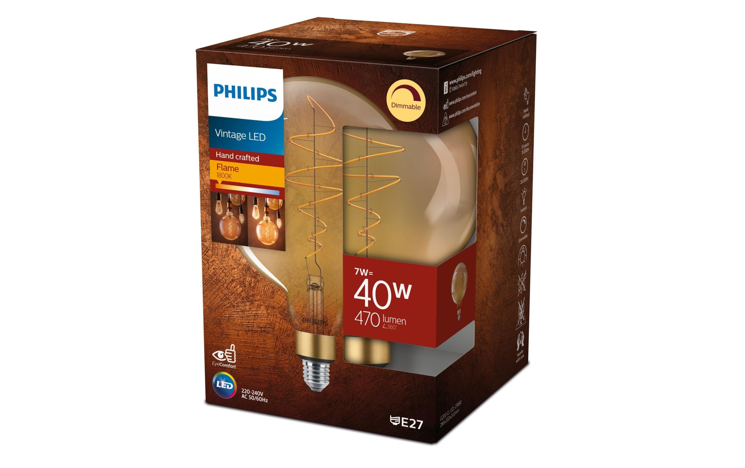 Philips Dekolicht »Philips LED Giant«, 1 flammig, Leuchtmittel E27 | Leuchtmittel wechselbar