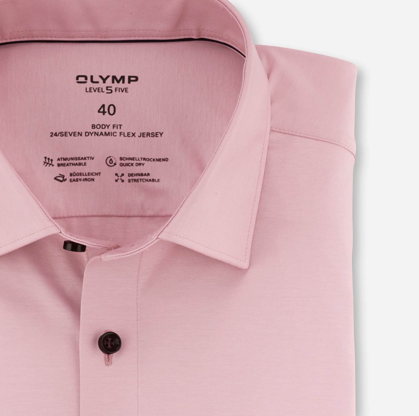 OLYMP Chemise d'affaires »Level Five body fit Jerseyshirt« in Jersey Qualität
