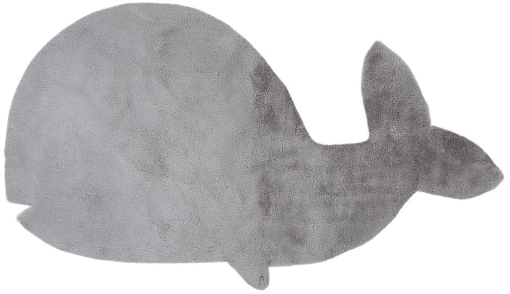 Image of Kayoom Kinderteppich "Lille 862" Motivform 15 mm Höhe Kurzflor, Rabbit, weich flauschig, Wal Kontur