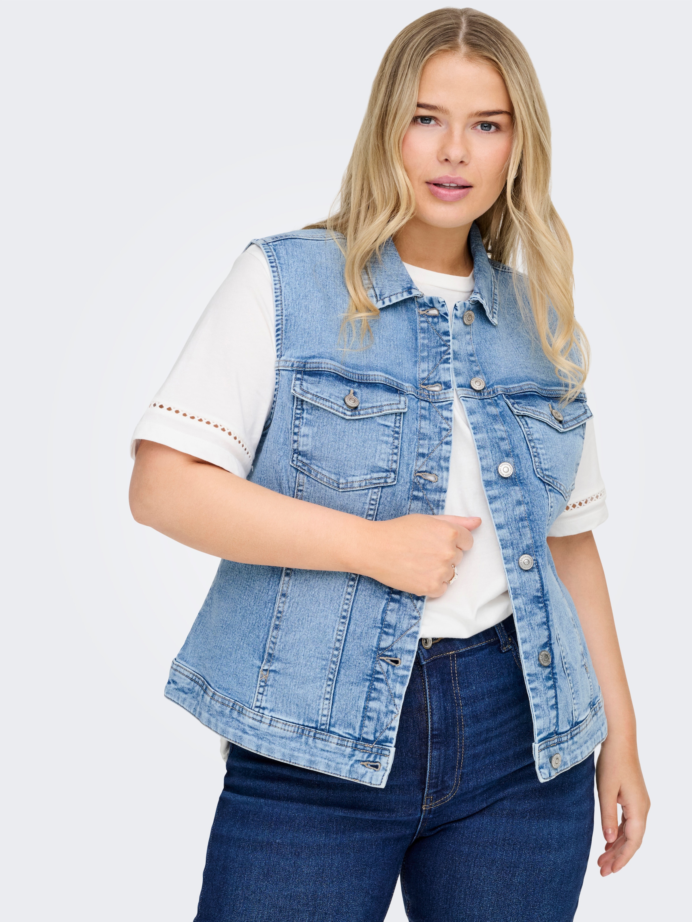 ONLY CARMAKOMA Jeansweste »CARWESPA WEST DNM PIM619 NOOS«
