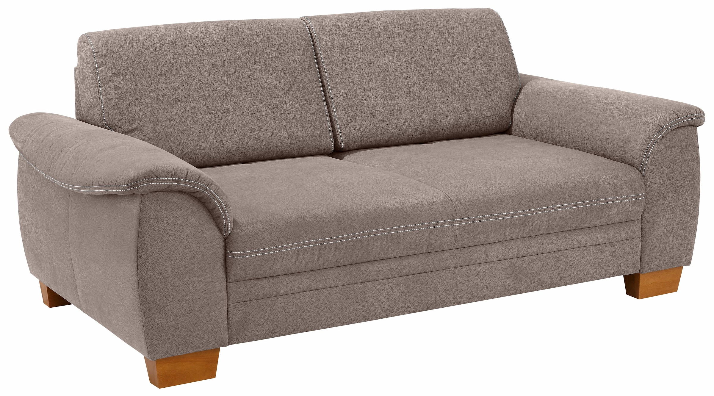 Image of Home affaire 3-Sitzer »Husum«, mit Sitztiefenverstellung, Kontrastnaht und Federkern bei Ackermann Versand Schweiz