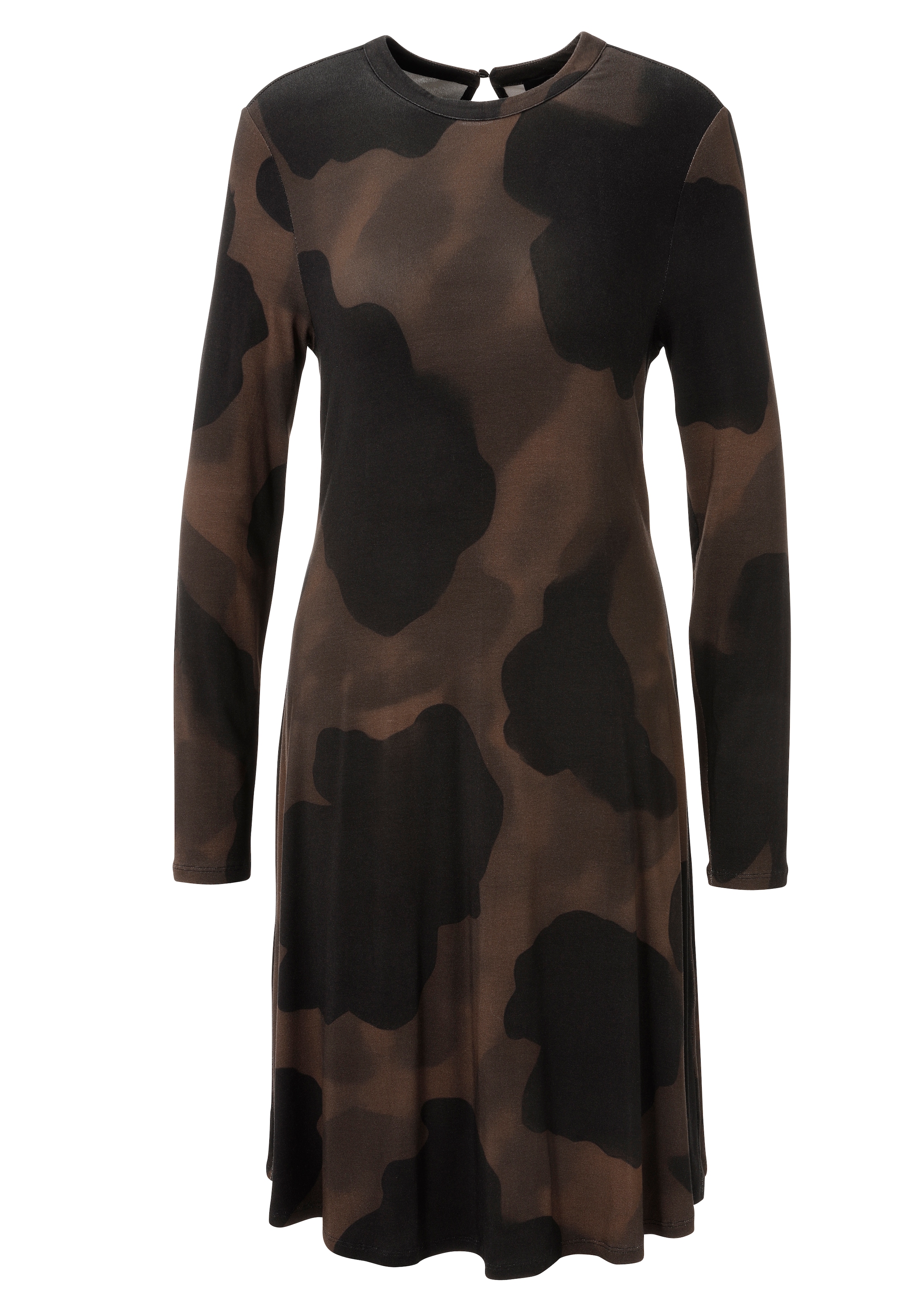 Aniston CASUAL Robe en jersey avec grand imprimé graphique style batik - NOUVELLE COLLECTION