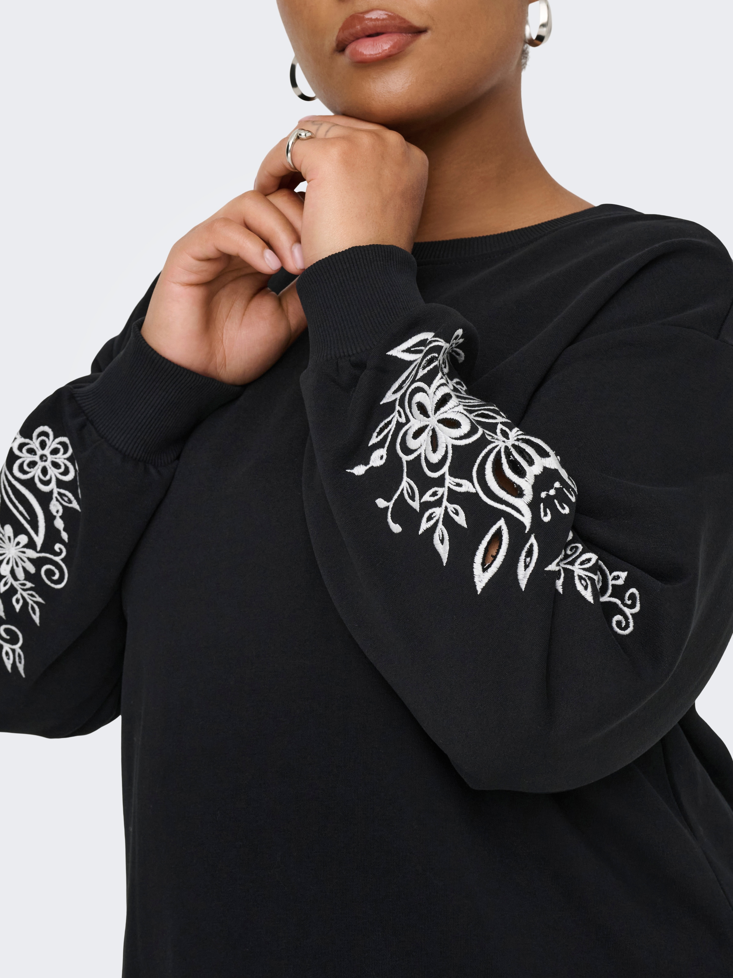 ONLY CARMAKOMA Sweatkleid »CARJENNA LS O-NECK SWEAT DRESS SWT«