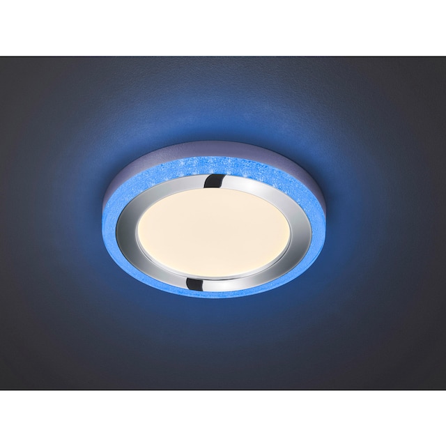 Jetzt TRIO Leuchten LED Deckenleuchte »Slide«, 1 flammig-flammig,  Fernbedienung, integrierter Dimmer, Nachtlicht, RGBW-Farbwechsler bestellen