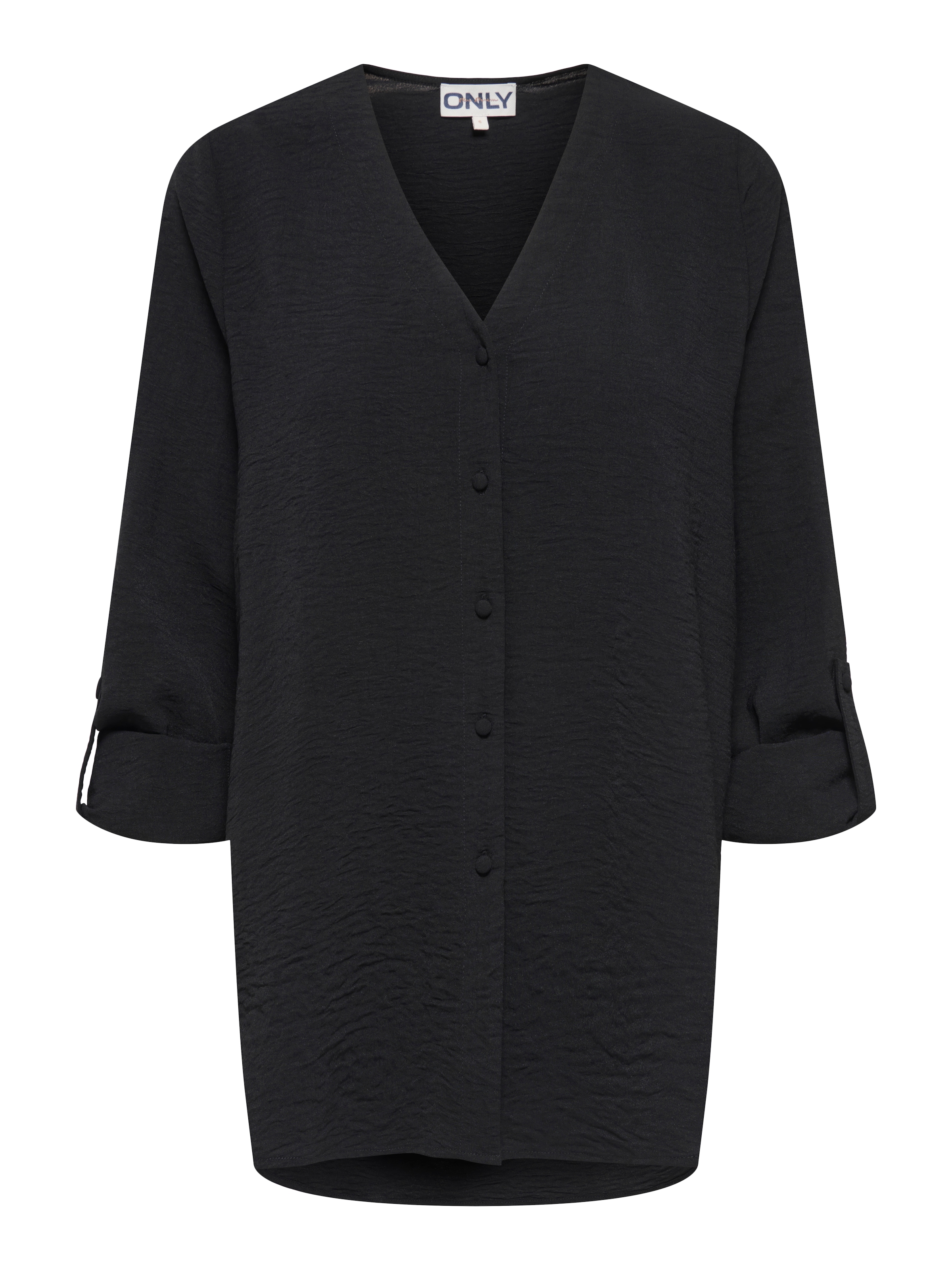ONLY Chemisier à chemise »ONLJANA METTE V-NECK LS SHIRT NOOS WVN«