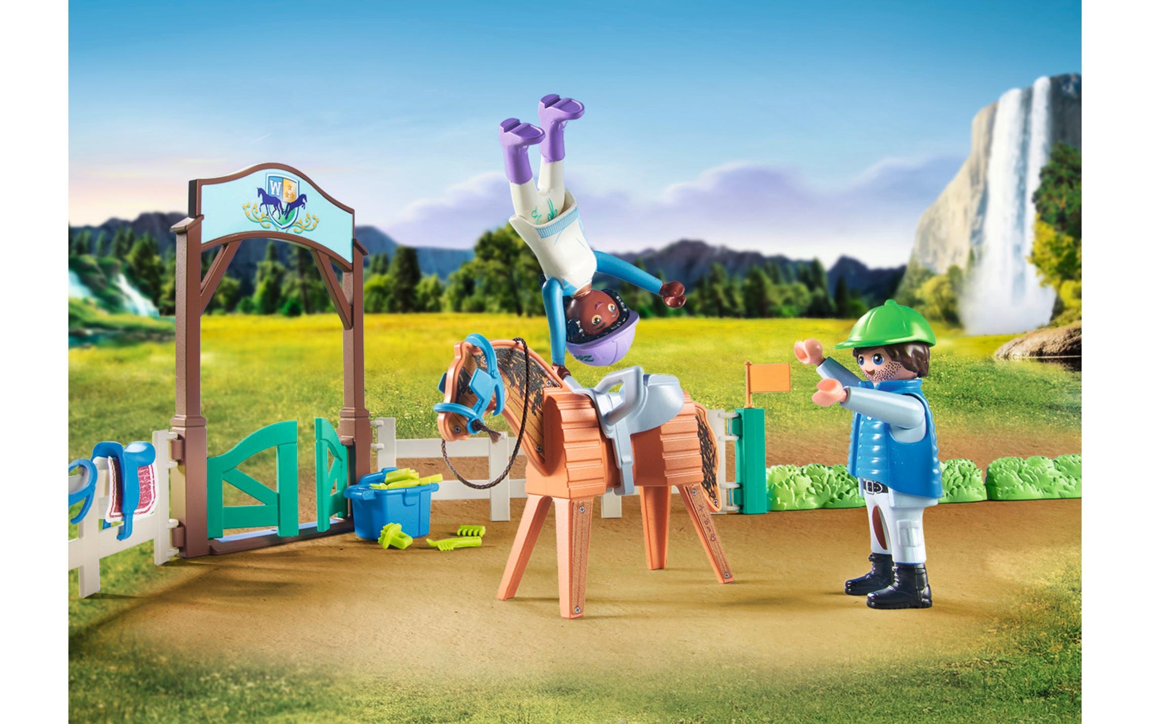Playmobil® Spielbausteine »Horses of Waterfall Moderne Reitschule 71637«, (67 St.)