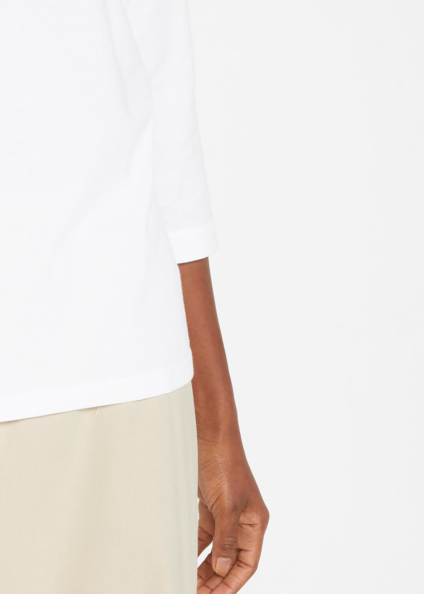 bonprix T-Shirt Packung, 5 Stk. lässig geschnittene Passform, 3/4-Ärmel, Rundhalsausschnitt