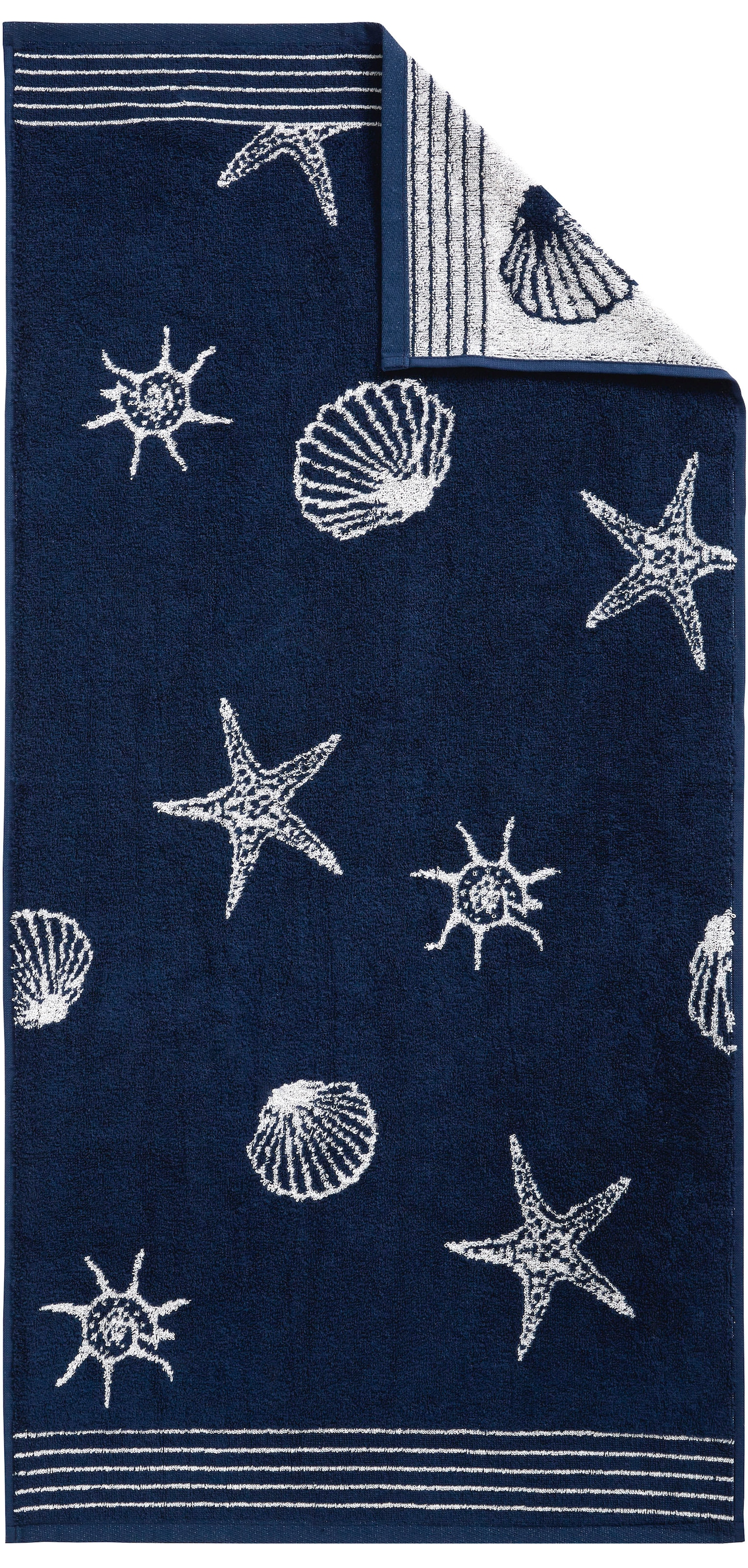 Dyckhoff Handtuch Set »Seashell«, Set, 6 tlg., Walkfrottee, mit Muschelmuster; 4 Handtücher (50x100cm), 2 Duschtücher (70x140cm)