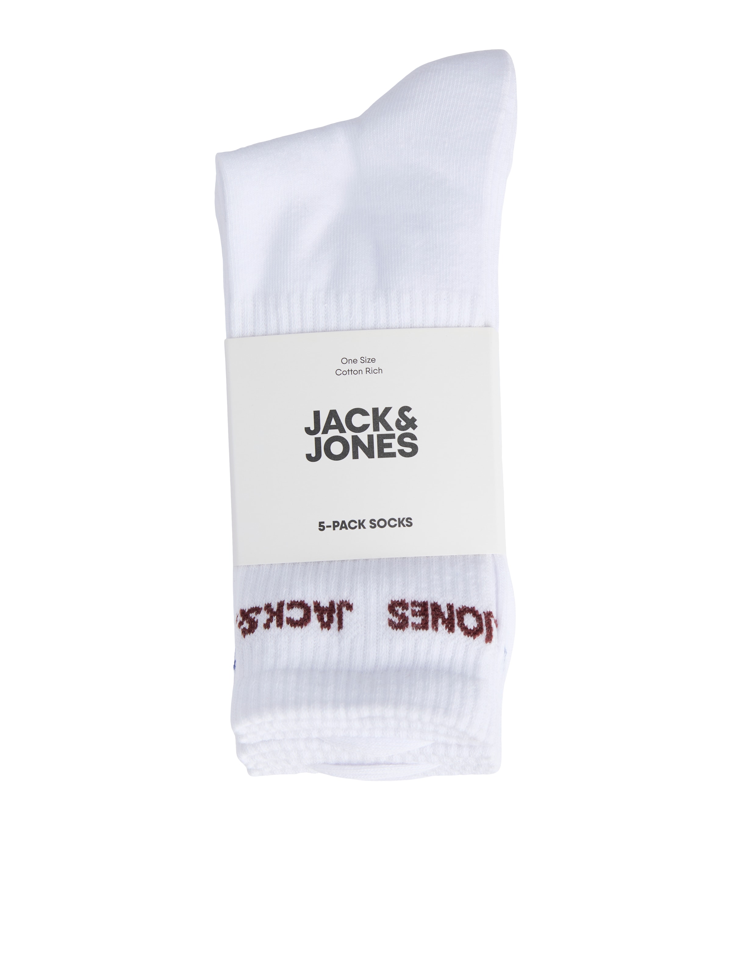 Jack & Jones »JACBASIC LOGO TENNIS SOCK 5 PACK NOOS« Packung, 5 Paar tlg.