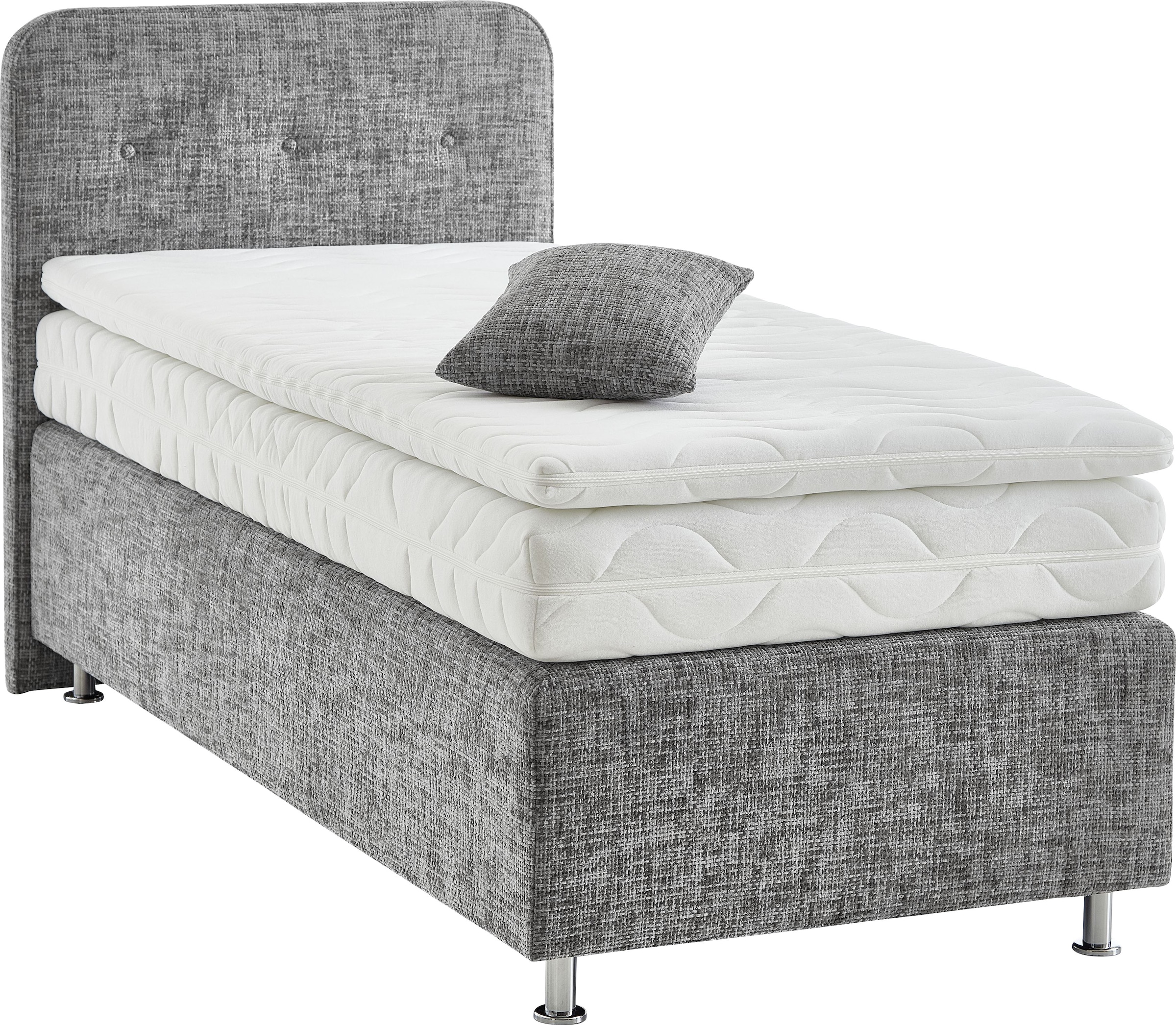 Westfalia Schlafkomfort Boxspringbett »Sapporo«, Inkl. Zierkissen, wählbar in H2, H3 & H4