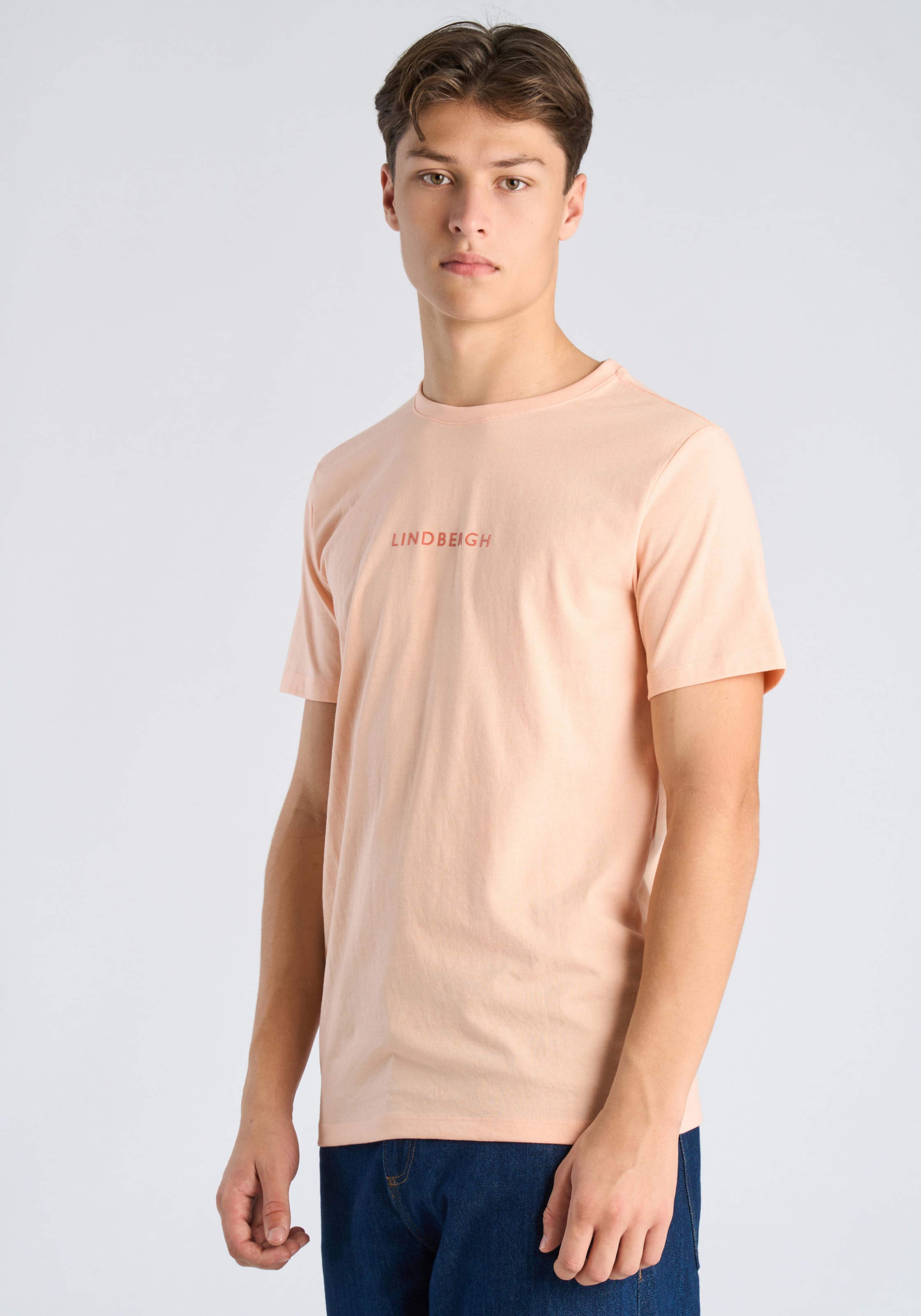 Image of LINDBERGH Kurzarmshirt Sommershirt mit LINDBERGH-Print