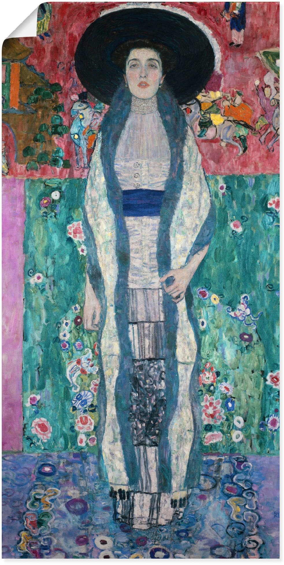 Image of Artland Wandbild »Bildnis Adele Bloch-Bauer II. 1912«, Frau, (1 St.), in vielen Grössen & Produktarten - Alubild / Outdoorbild für den Aussenbereich, Leinwandbild, Poster, Wandaufkleber / Wandtattoo auch für Badezimmer geeignet bei Ackermann Versand Schwe