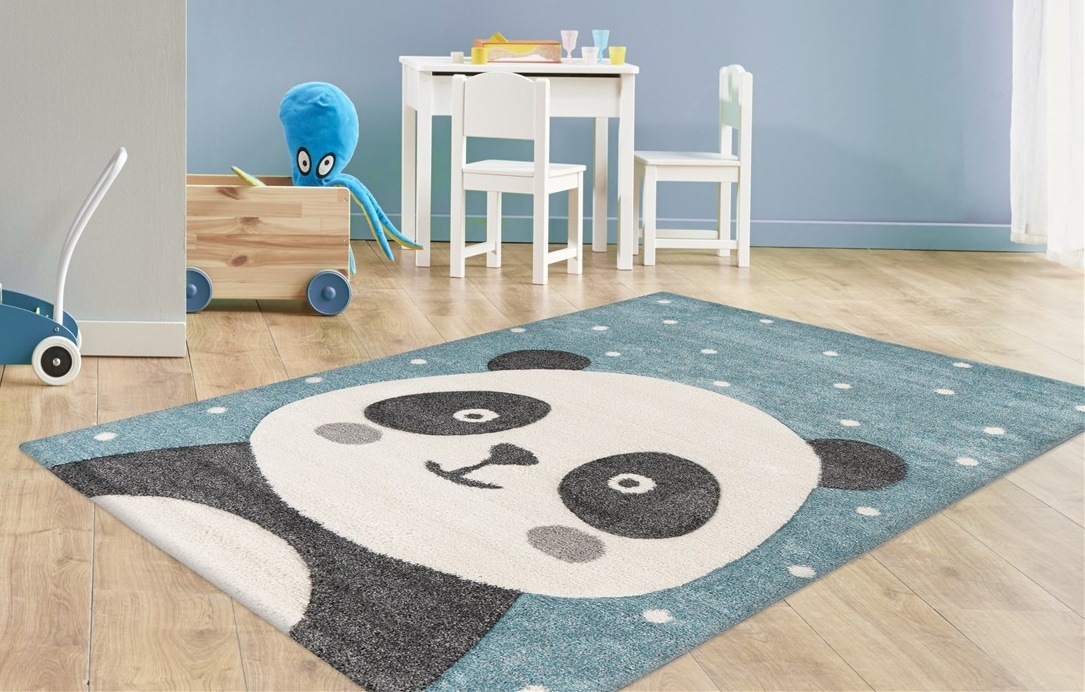 Image of Arte Espina Kinderteppich "Amigo 522" rechteckig 15 mm Höhe Panda Bär Motiv