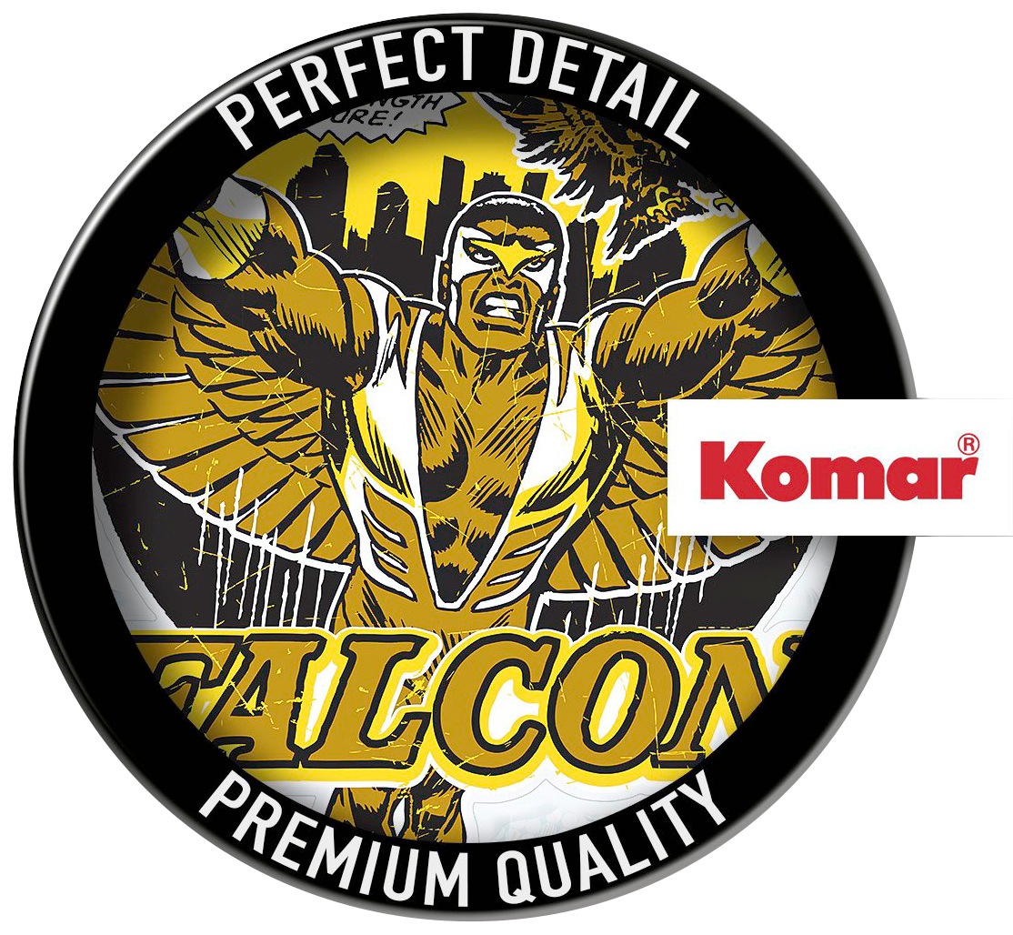 Komar Wandtattoo »Falcon Goldfarben Comic Classic - Grösse 50 x 70 cm«, (1 St.), selbstklebend, Wandsticker, Kinderzimmer