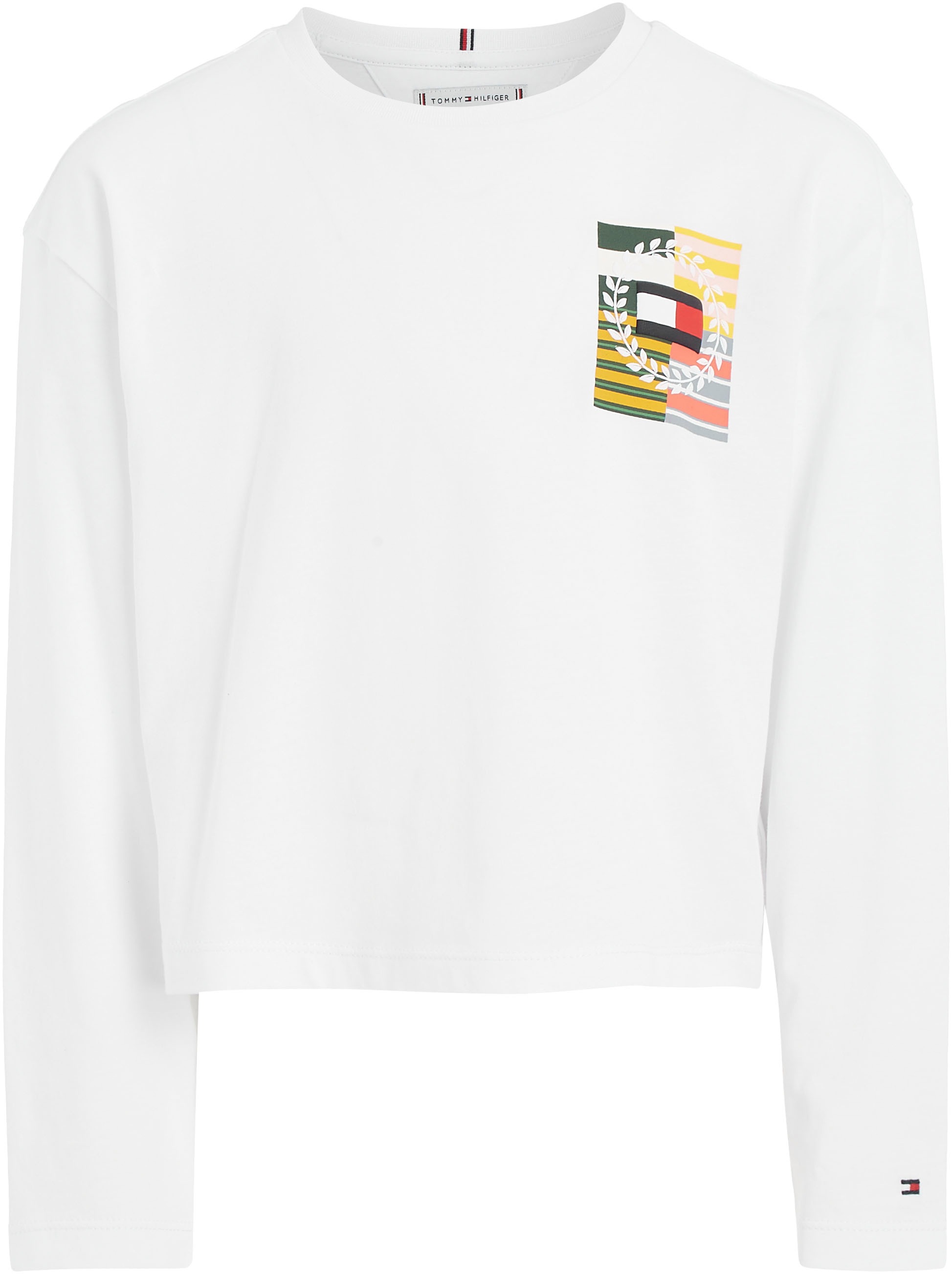 Tommy Hilfiger Langarmshirt »MULTI ARTWORK TEE L/S«, mit grossem Print auf dem Rücken & kleinem auf der Brust