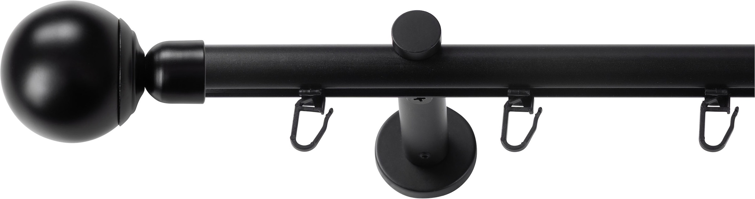SN DECO GROUP Gardinenstange Ø 19 mm 1 läufig-läufig Fixmass;kürzbar