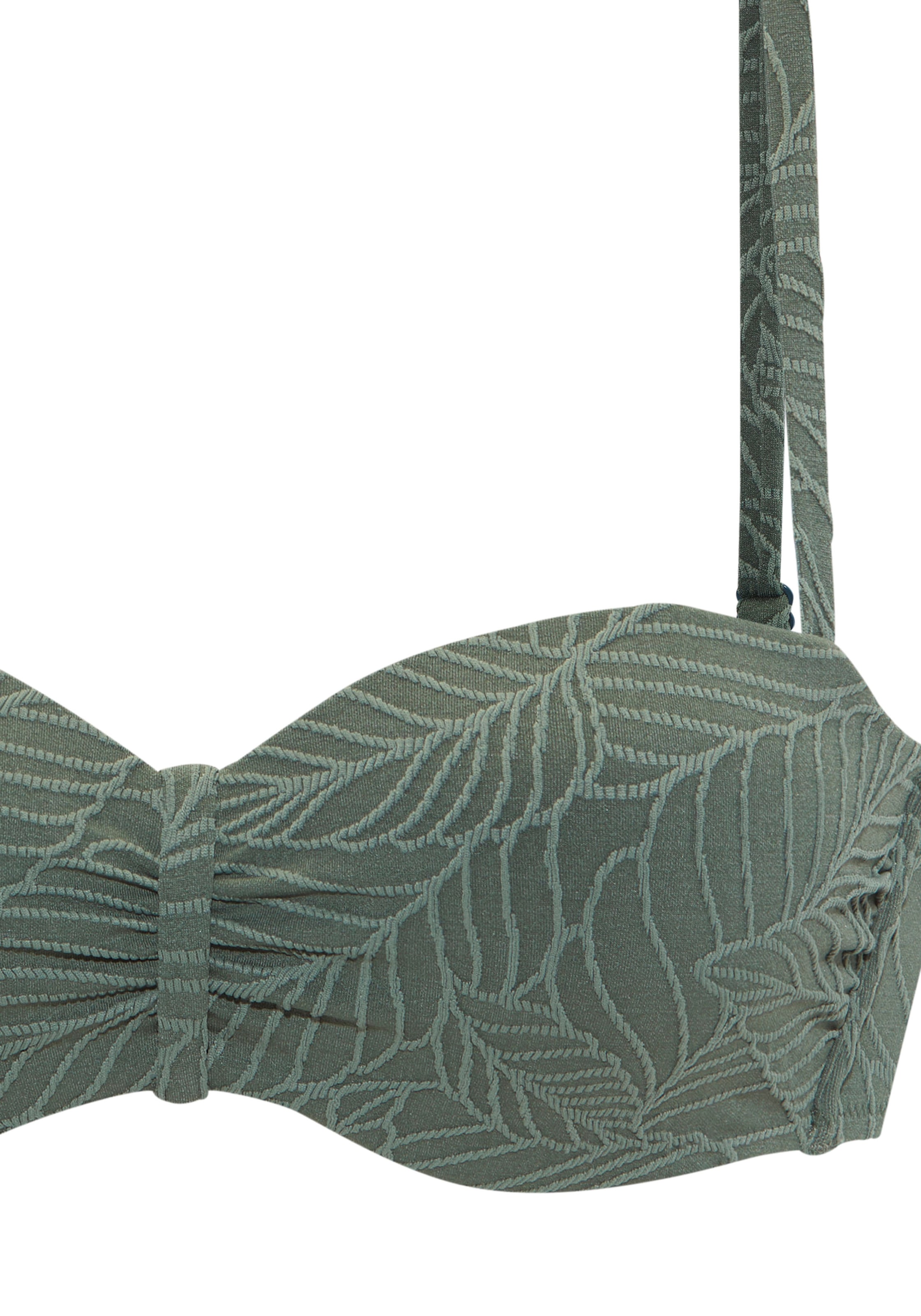 LASCANA Bügel-Bandeau-Bikini-Top »Fay« aus eleganter Strukturware
