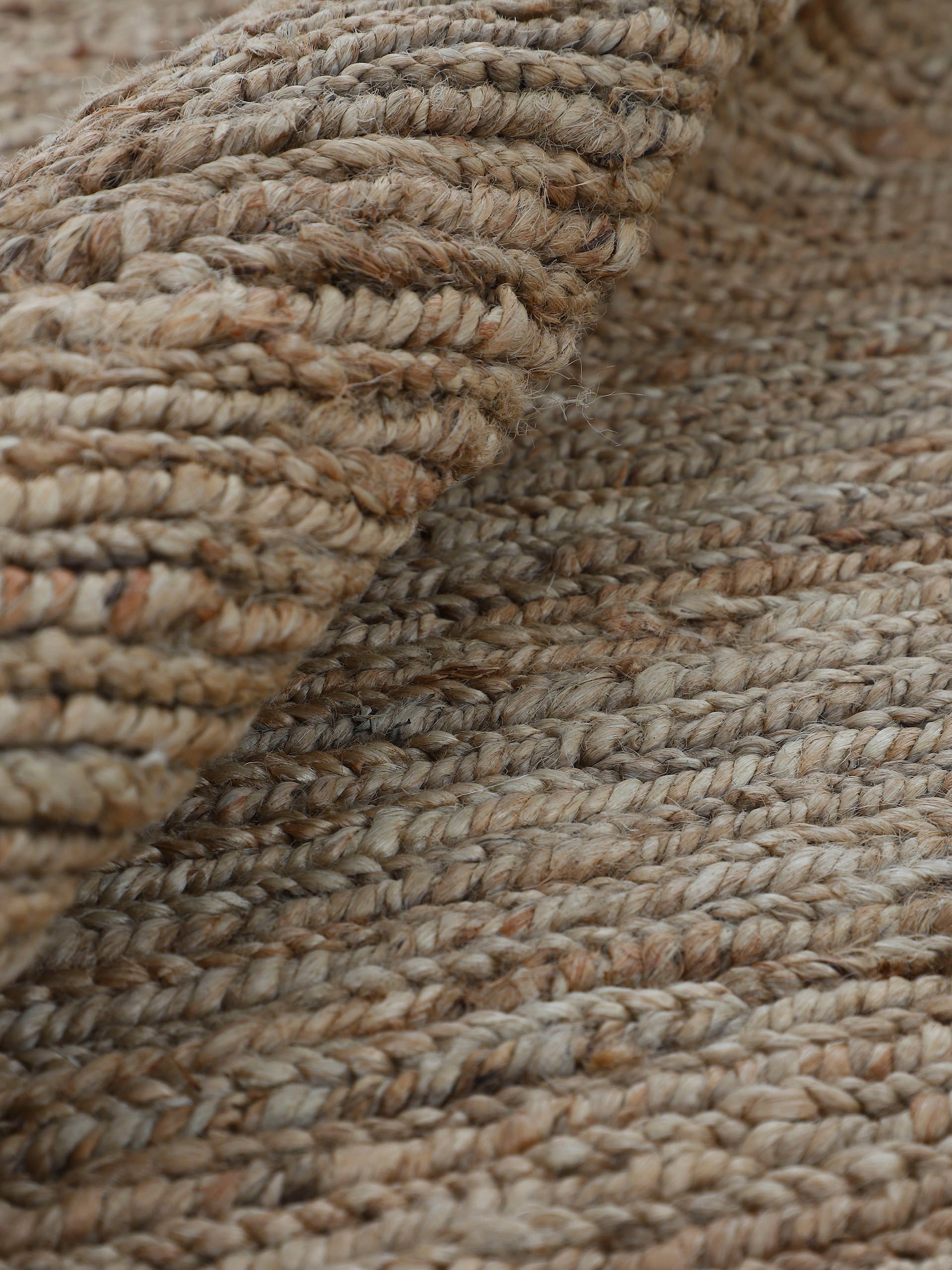 carpetfine Teppich »Nala Juteteppich Naturfaser« rund 9 mm Höhe wendbar, aus 100% Jute, in vielen Grössen und Formen, quadratisch, rund