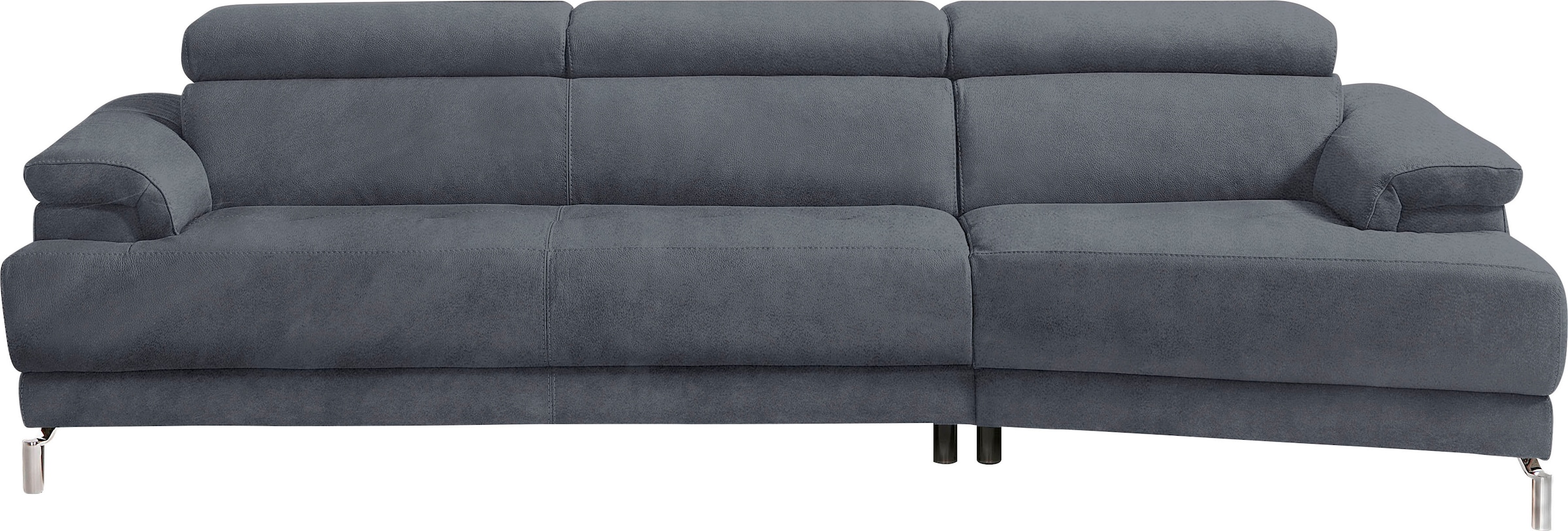 Egoitaliano Canapé d'angle »Soul, extravagantes Designsofa, Megasofa, super bequem, tolle Details« mit Trapez-Abschlusselement, inkl verstellbarer Kopfteile