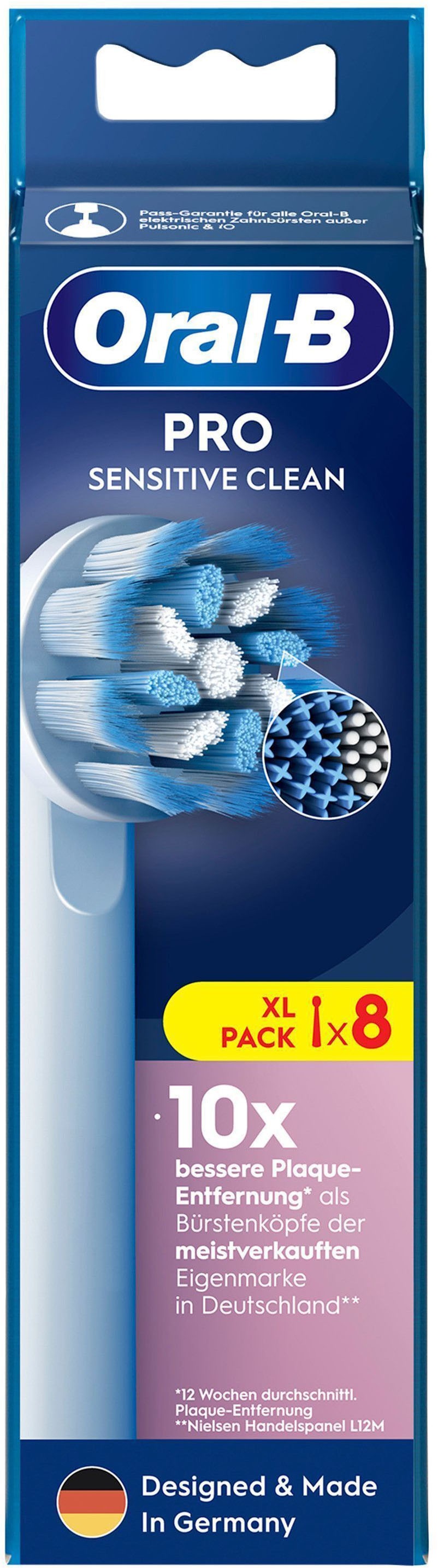 Oral-B Aufsteckbürsten »Pro Sensitive Clean« X-förmige Borsten