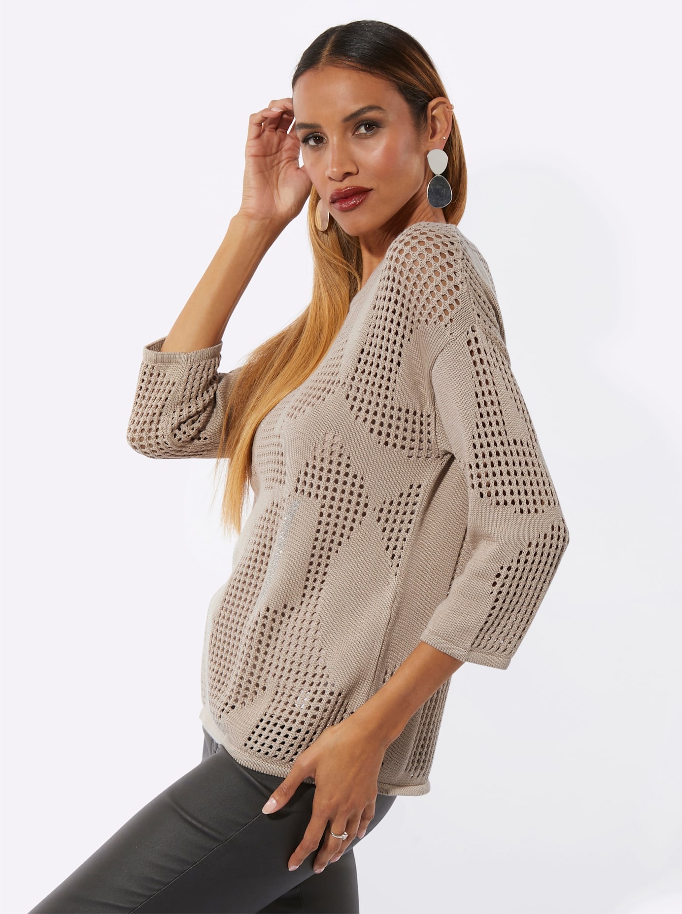 creation L Pull à manches 3/4 »Pullover«
