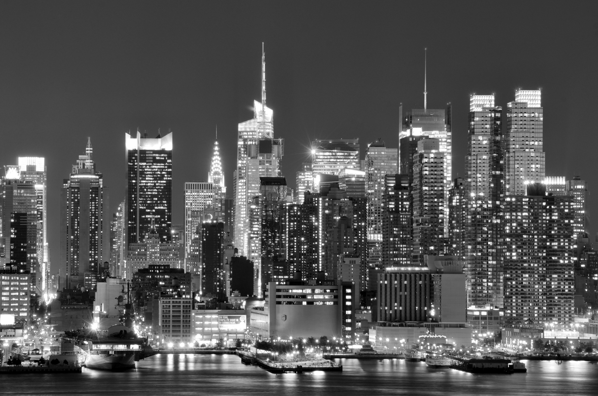 Image of Papermoon Fototapete »New York, City Schwarz & Weiss«, Vliestapete, hochwertiger Digitaldruck, inklusive Kleister bei Ackermann Versand Schweiz