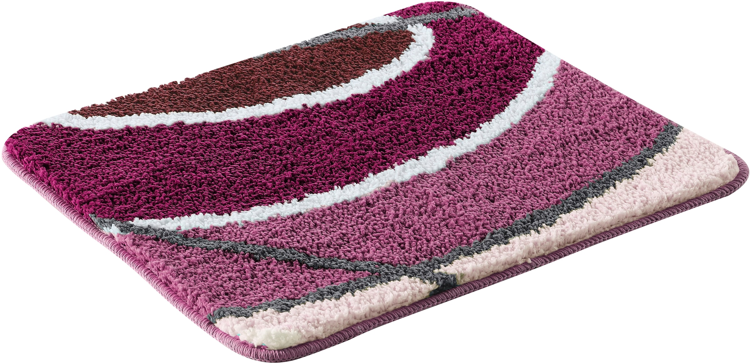 GOODproduct Tapis de bain »Juna mit Muster, Badvorleger, Badezimmer Teppich, Duschvorleger« Höhe 20 mm besonders weich, Design, Badematten, Badteppich