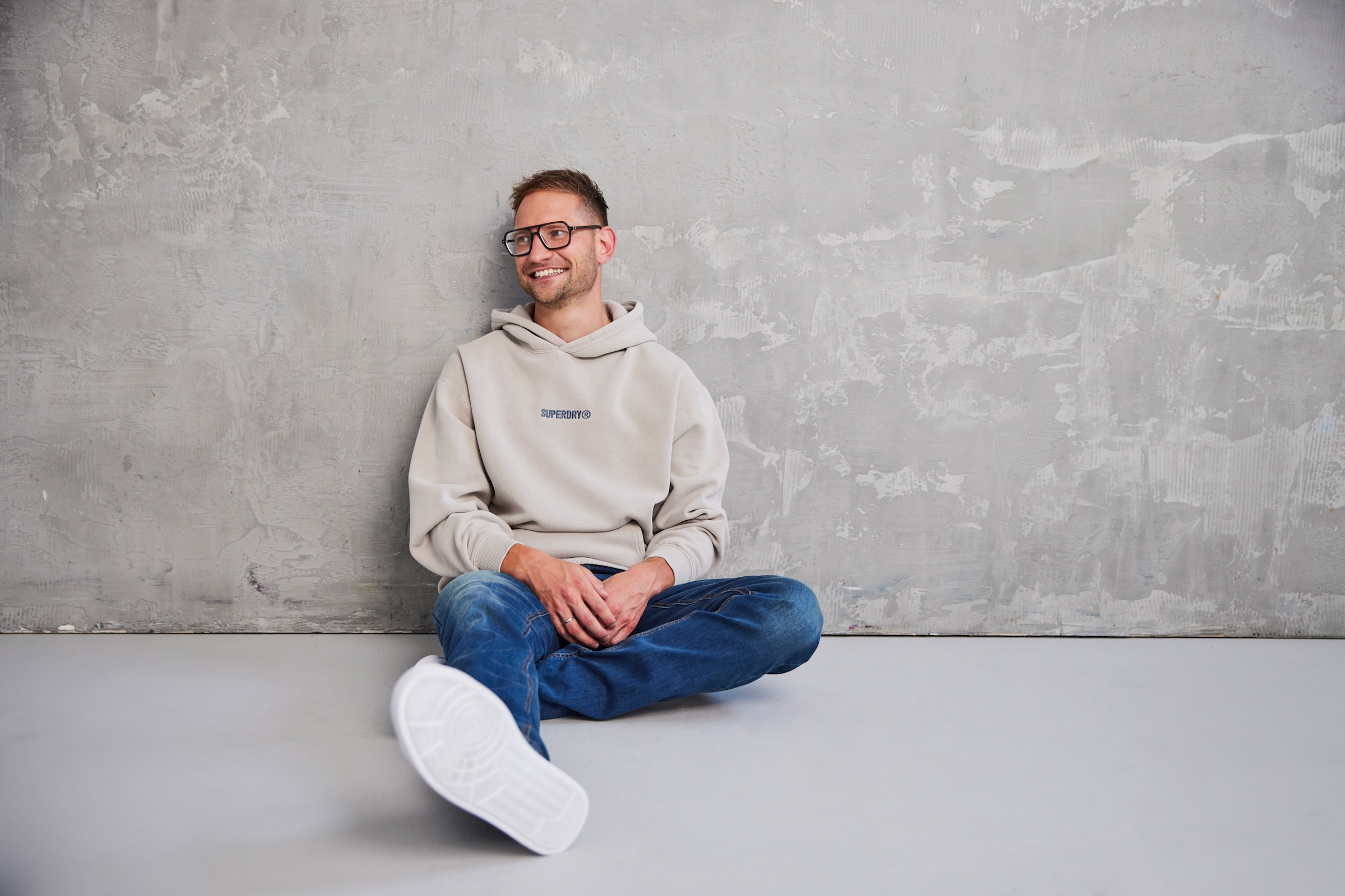 Superdry Kapuzensweatshirt »MICRO LOGO GRAPHIC LOOSE HOOD«
