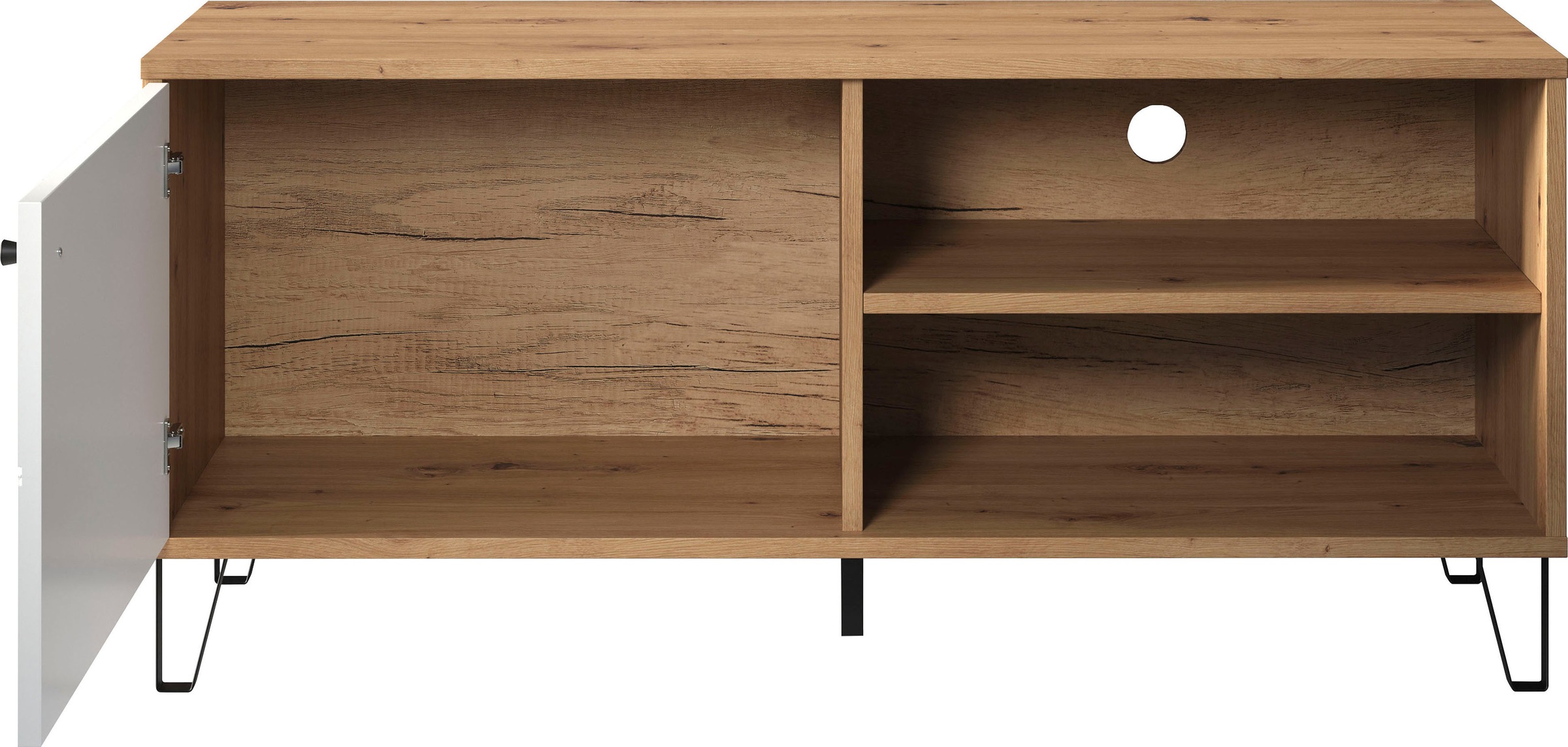 Home affaire Table basse »Tarragona TV-Kommode« meuble TV avec 1 porte & 2 compartiments - (L/P/H) 123/40/56 cm