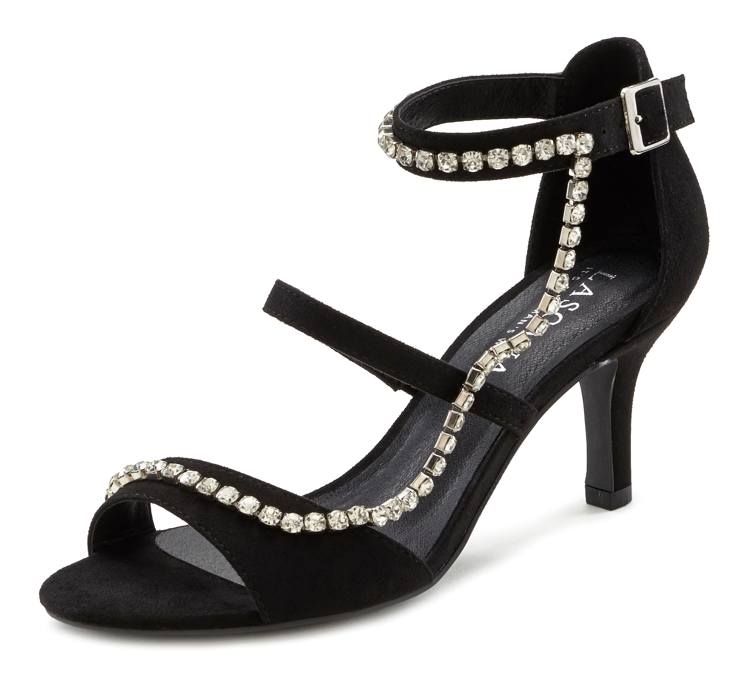 Image of LASCANA Sandalette, mit aufwendiger Schmuckkette und bequemer Absatzhöhe bei Ackermann Versand Schweiz