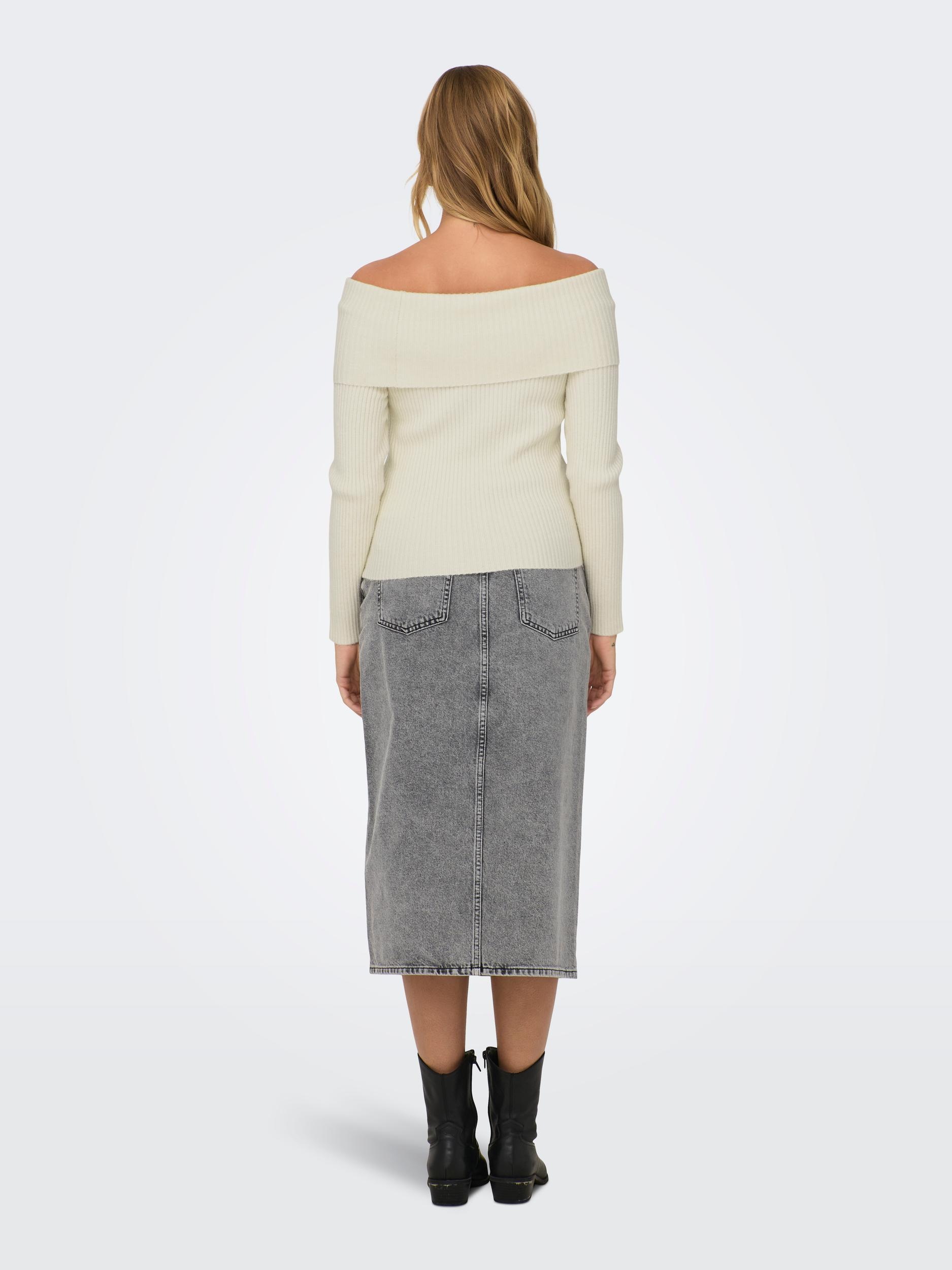 ONLY Strickpullover »ONLKATIA LS OFF SHOULDER KNT«