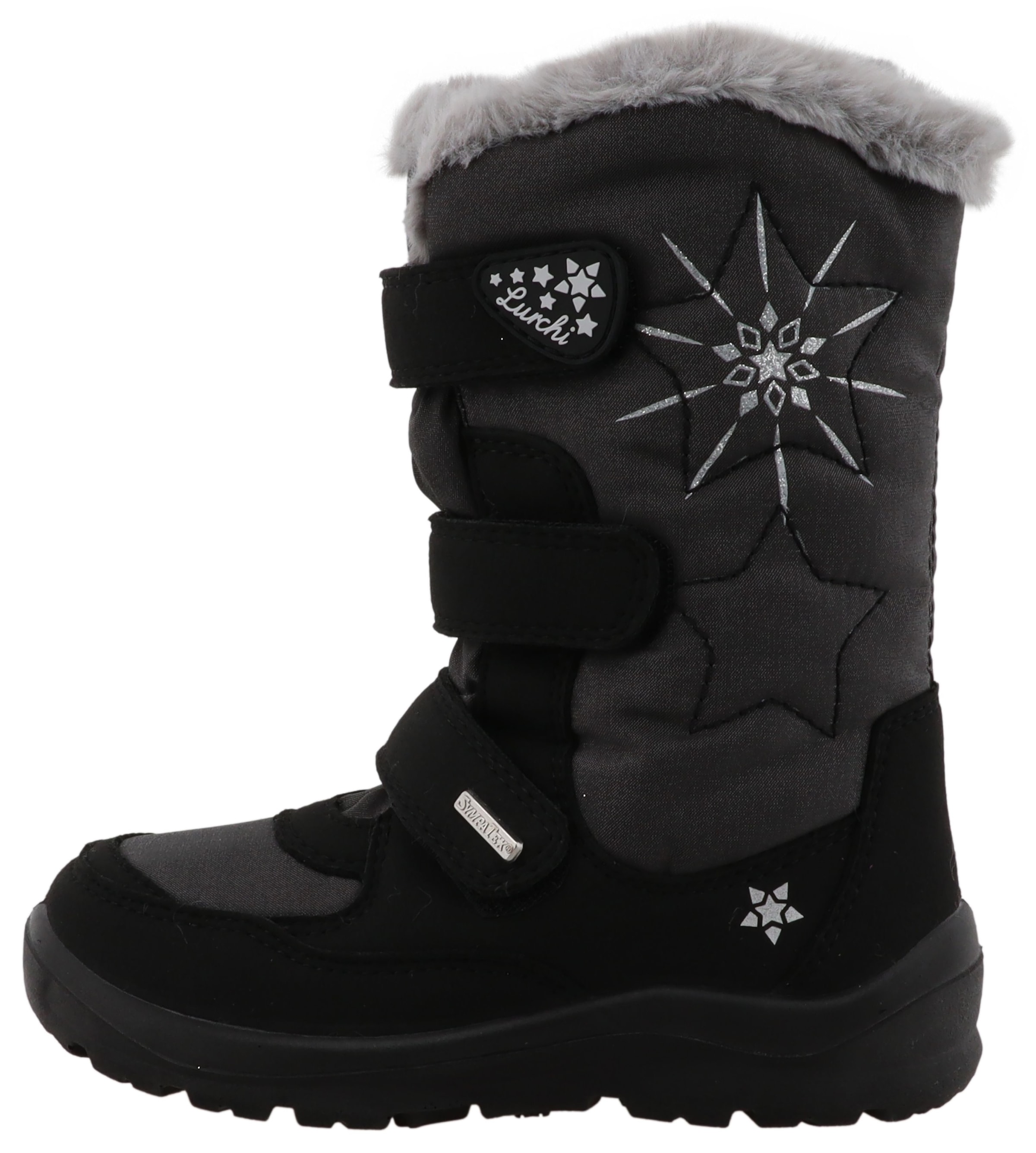 Lurchi Bottes d'hiver »Kiku SYMPATEX«  bottes à scratch avec paillettes, gabarit de taille à télécharger