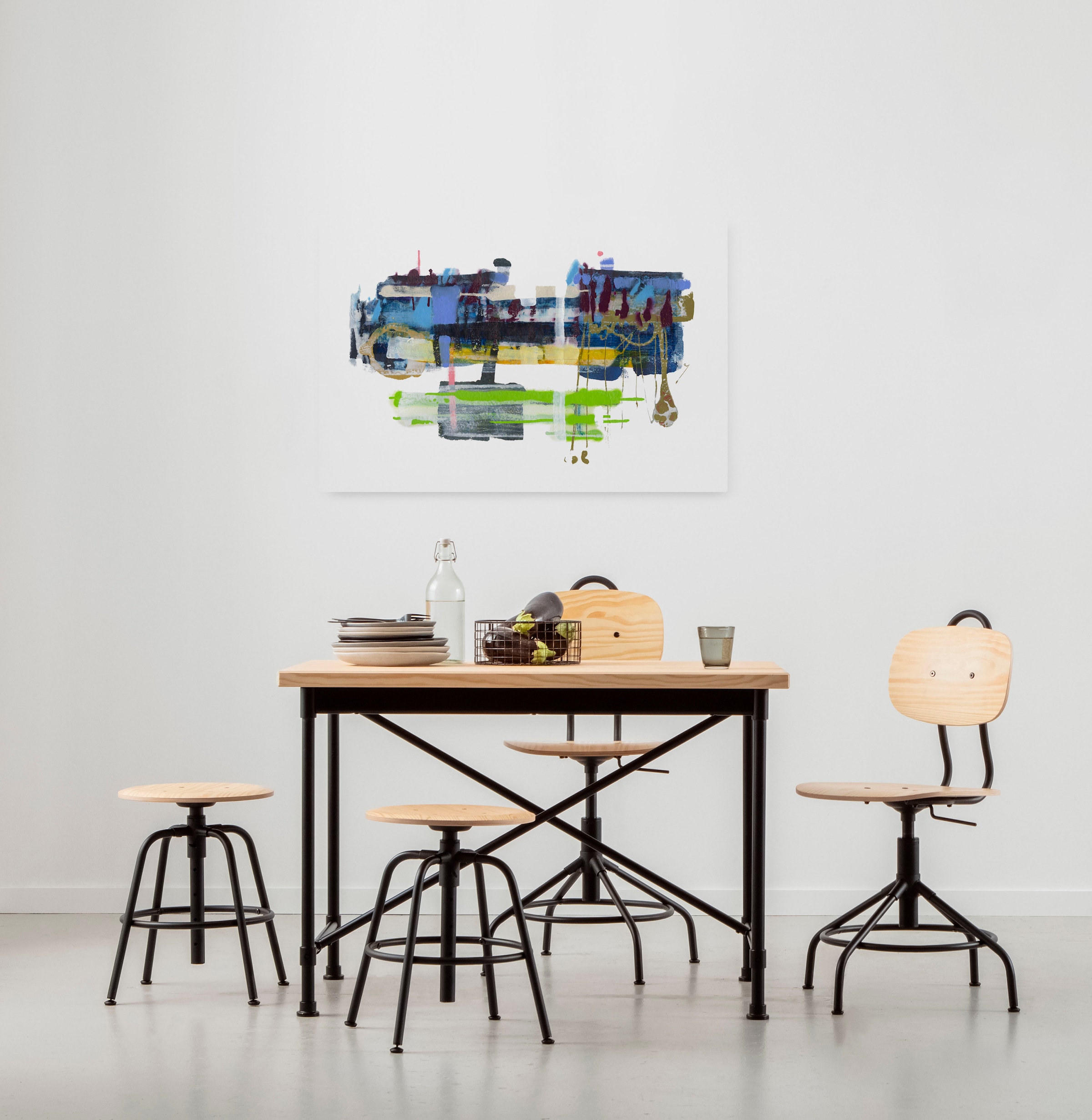Image of Komar Leinwandbild "Flying Car - Grösse 60 x 90 cm" Natur 1 Stk. tlg. Keilrahmenbild mi Echtholzrahmen