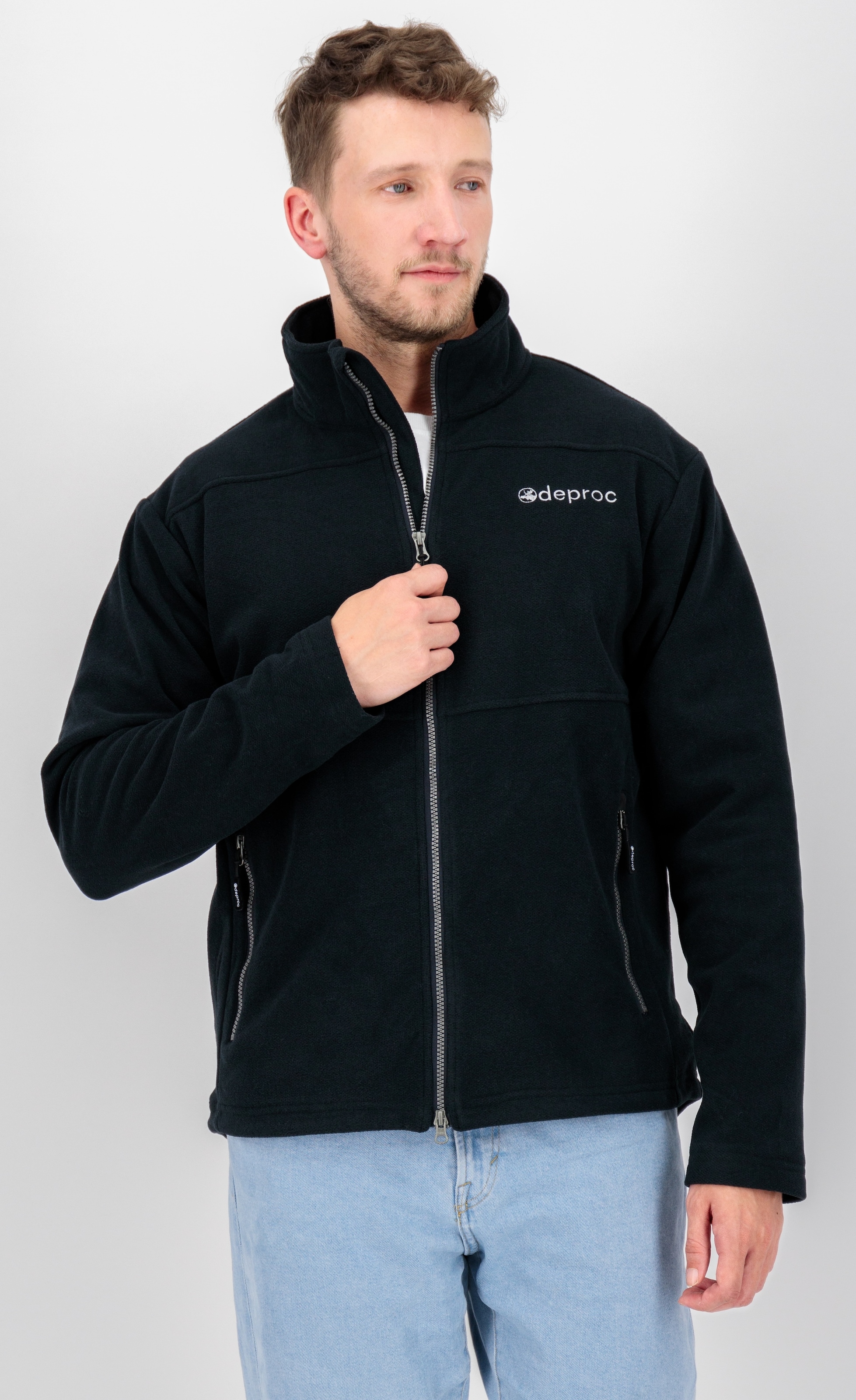 Image of DEPROC Active Strickfleecejacke "SEWARD MN" mit 2-Wege-Reissverschluss