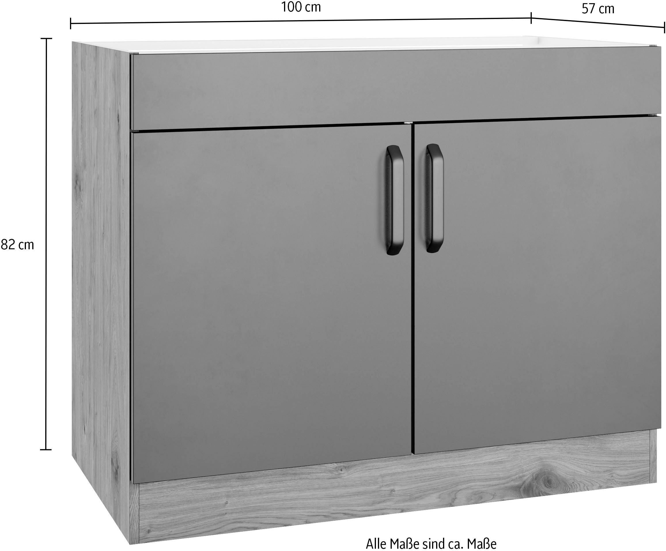 wiho Küchen Spülenschrank »Elba« Breite 100 cm