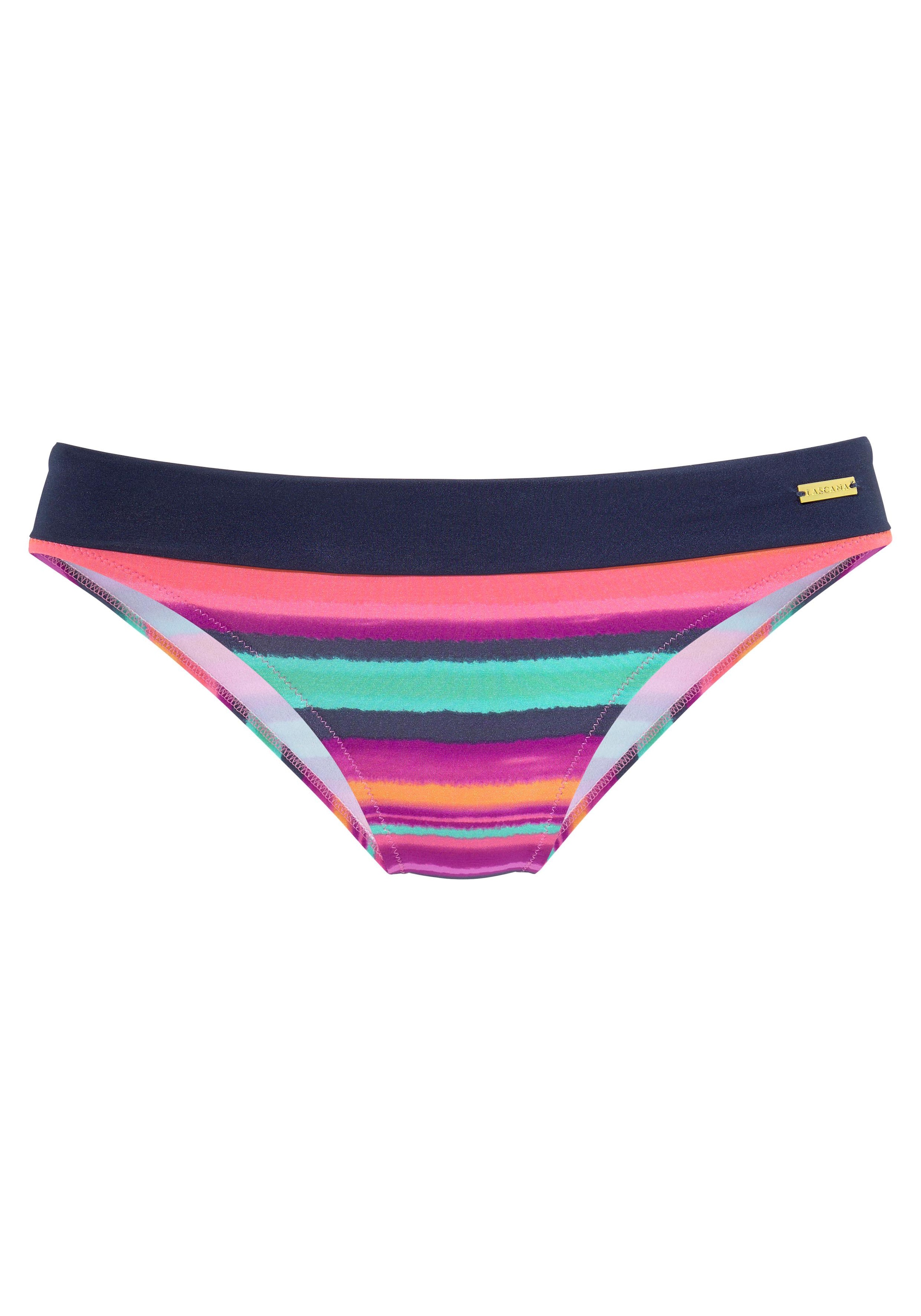 LASCANA Bikini-Hose »Rainbow« mit Umschlagbund