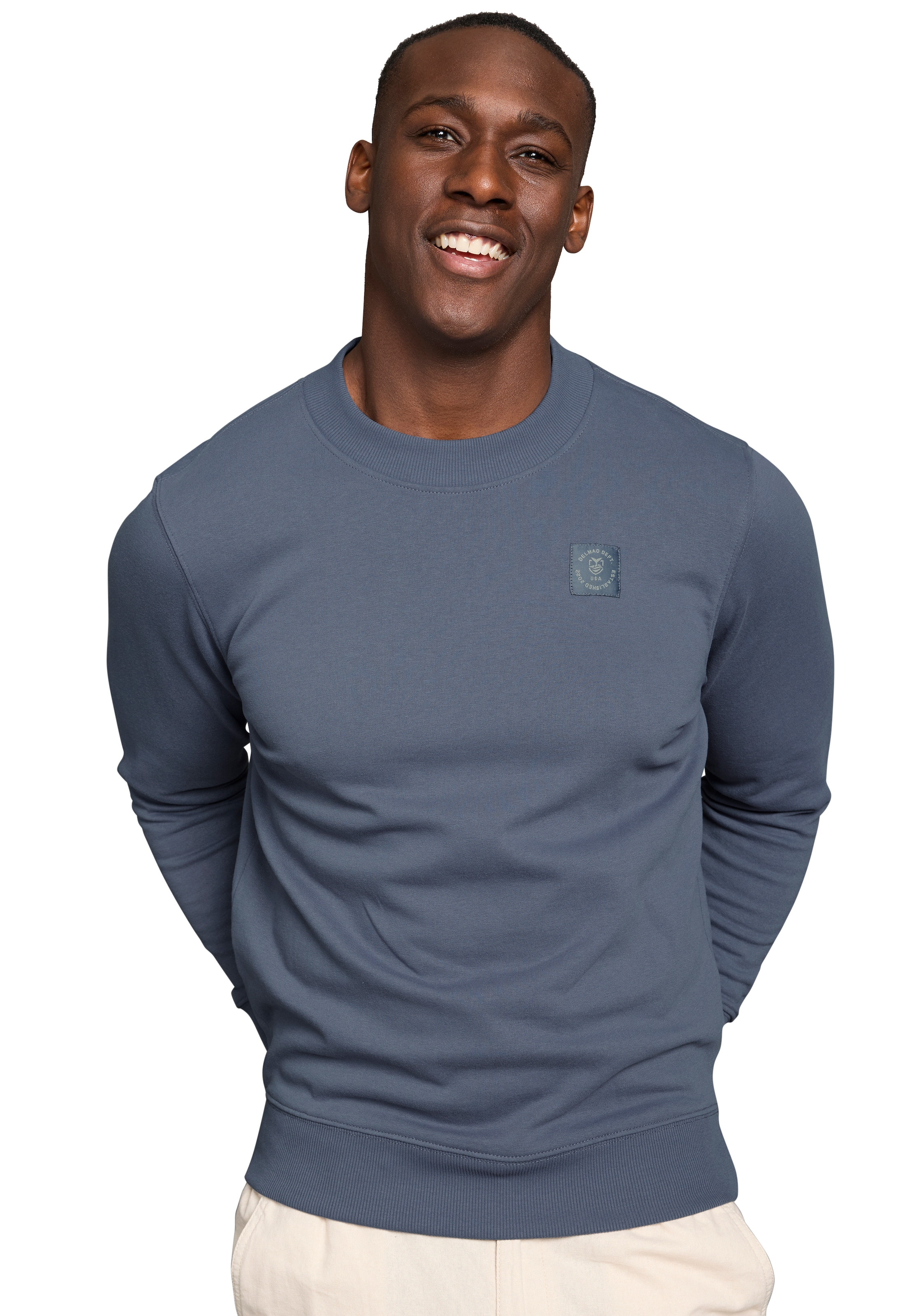 Image of DELMAO Sweatshirt "- Der Delmao Klassiker", mit Rundhalsausschnitt, Langarm, aus Baumwolle und Polyester