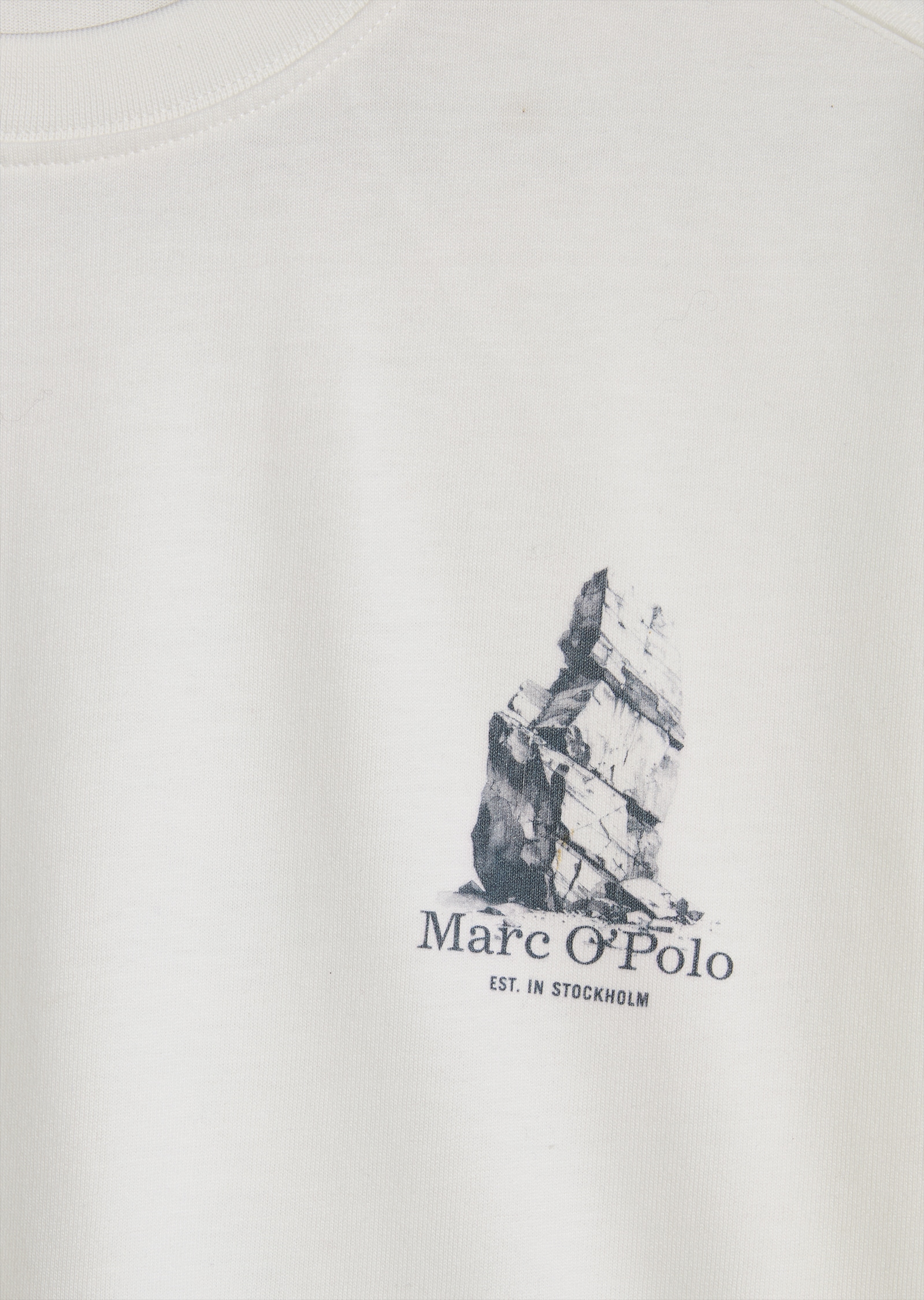 Marc O'Polo T-shirt »Kn.-T-Shirt« avec grand imprimé dans le dos