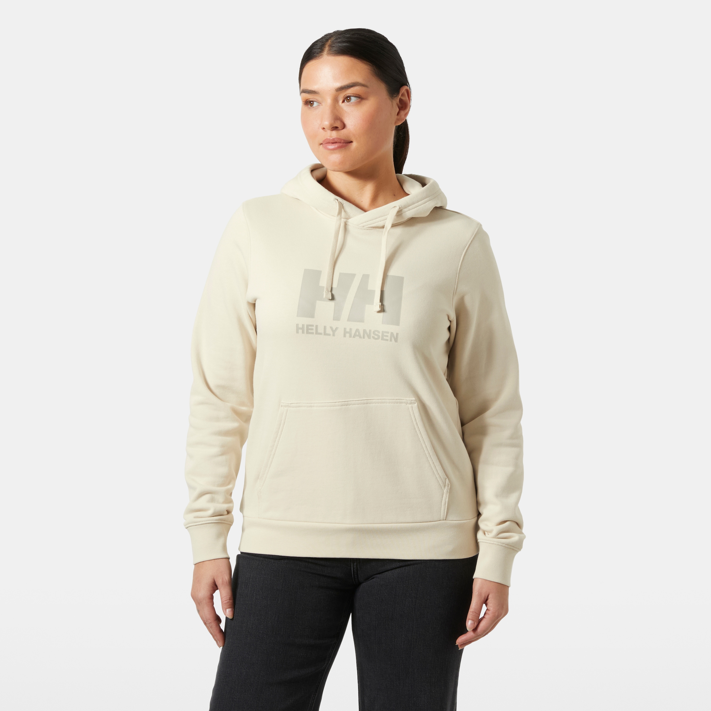 Image of Helly Hansen Kapuzensweatshirt "W HH LOGO HOODIE", mit Kordelverschluss, mit Kapuze, sportlicher Schnitt