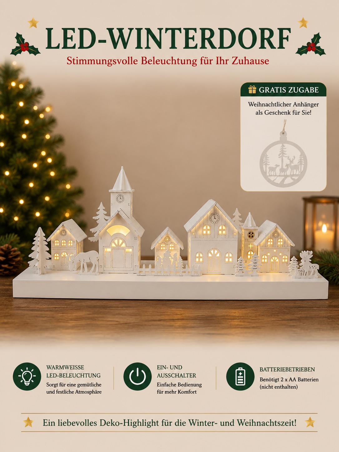GOODproduct Village de Noël »Weihnachtsszene«