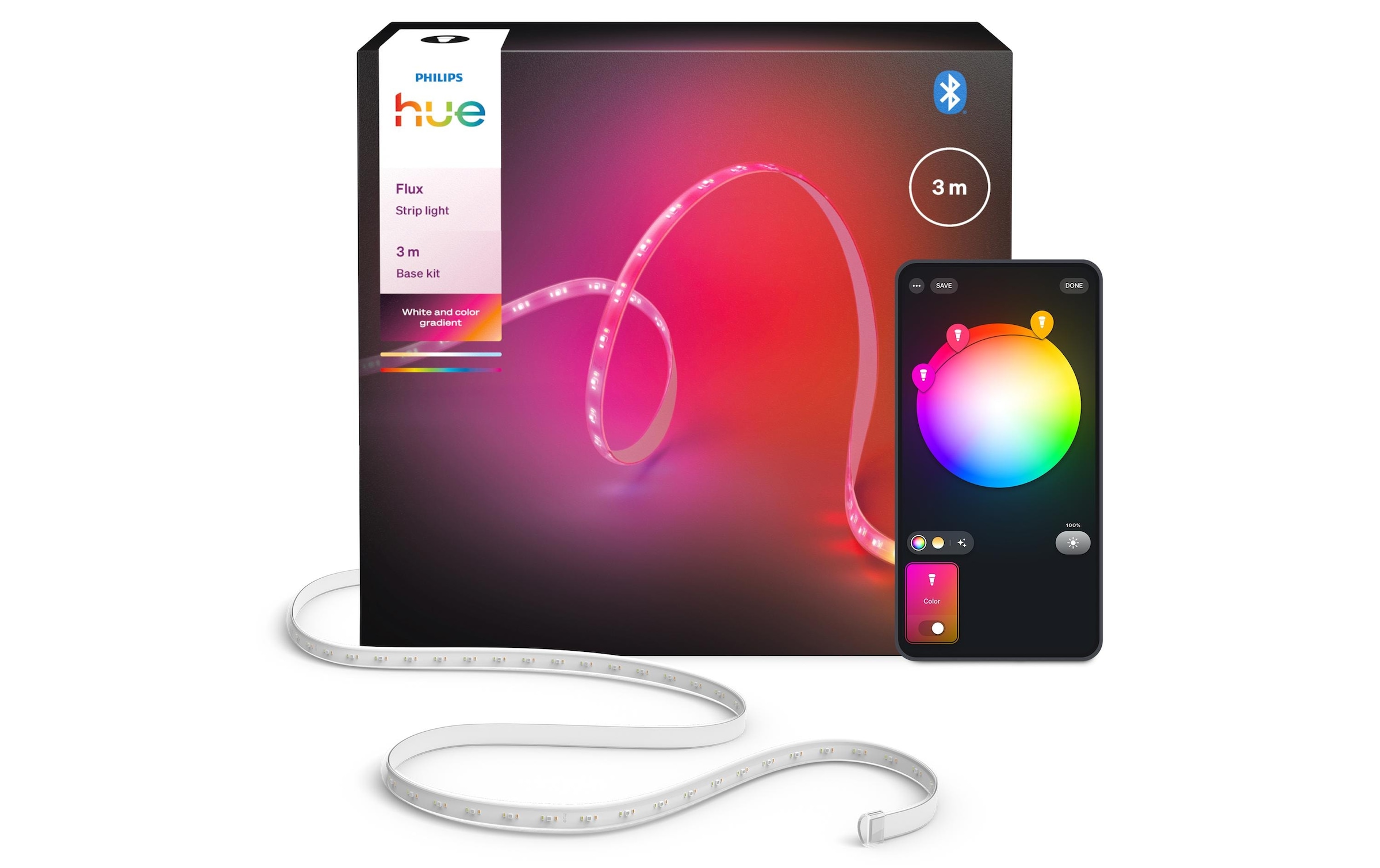 Image of Philips Hue LED Stripe "Flux Gradient 3 m EU"