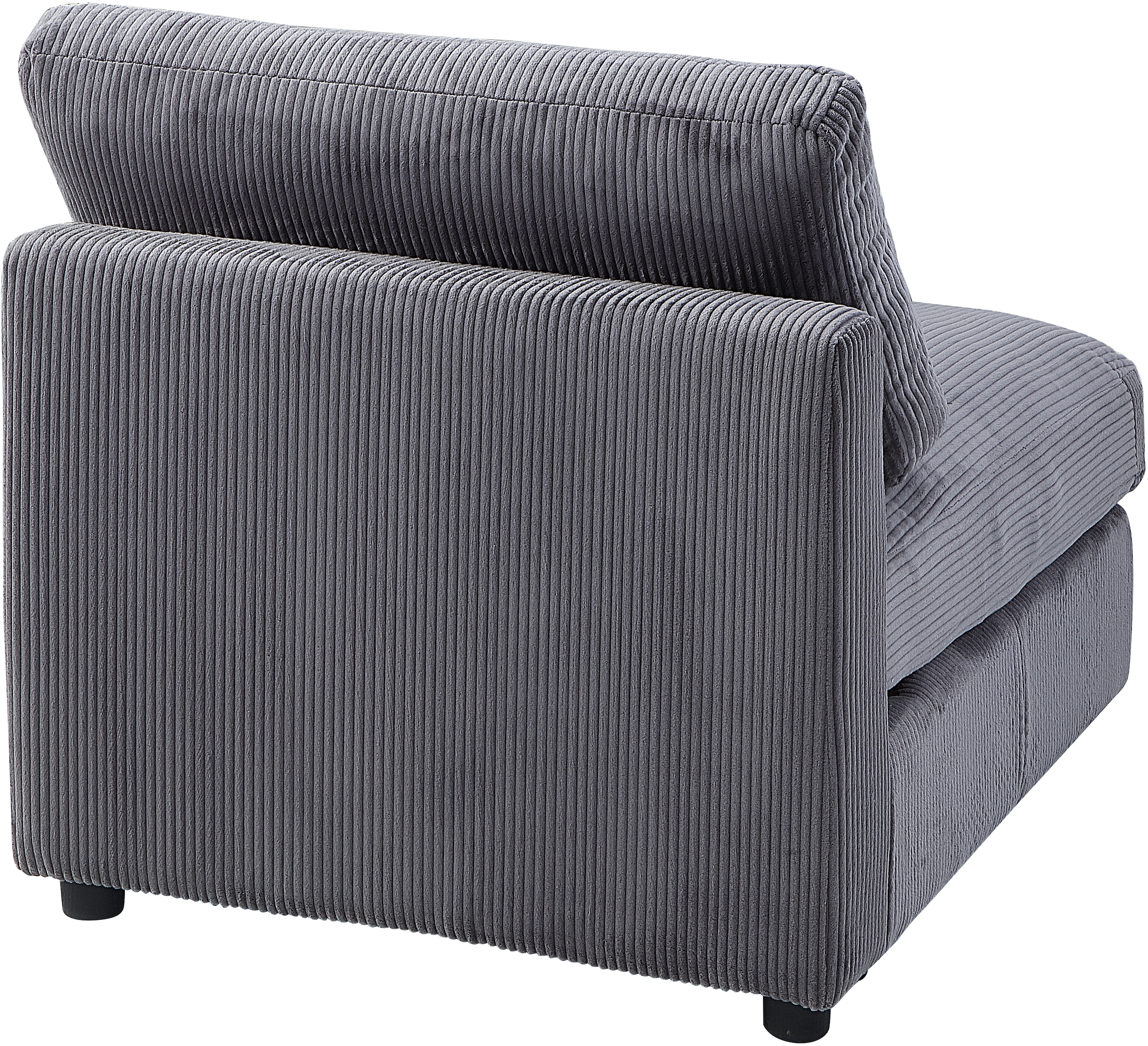 RAUM.ID 4 places »Bennid, XXL-Modulsofa mit vielen individuellen Stellmöglichkeiten« inklusive 2 grossen & 2 kleinen Zierkissen im flauschigen Cord