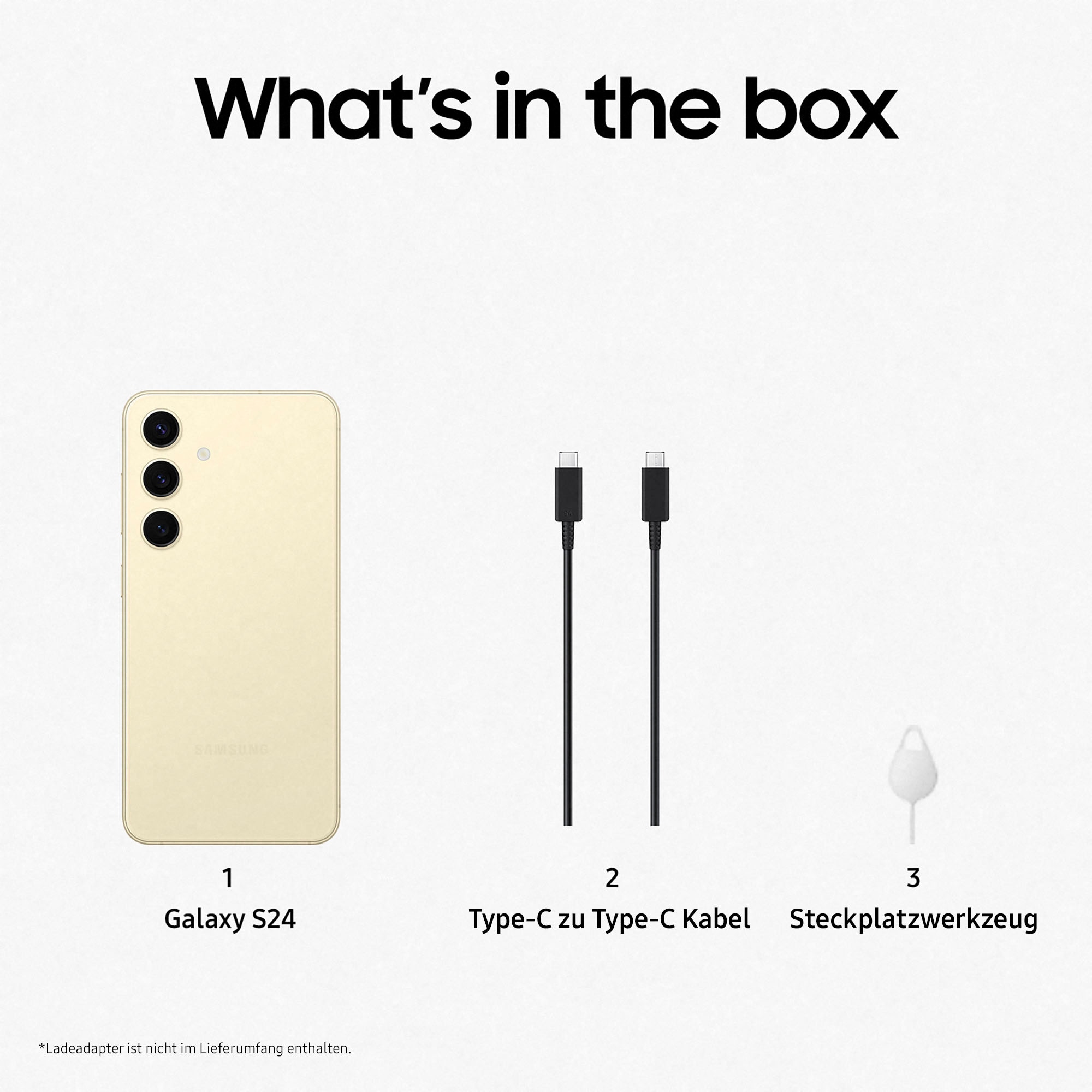 Samsung Smartphone »Galaxy S24«, Amber Yellow, AI-Funktionen