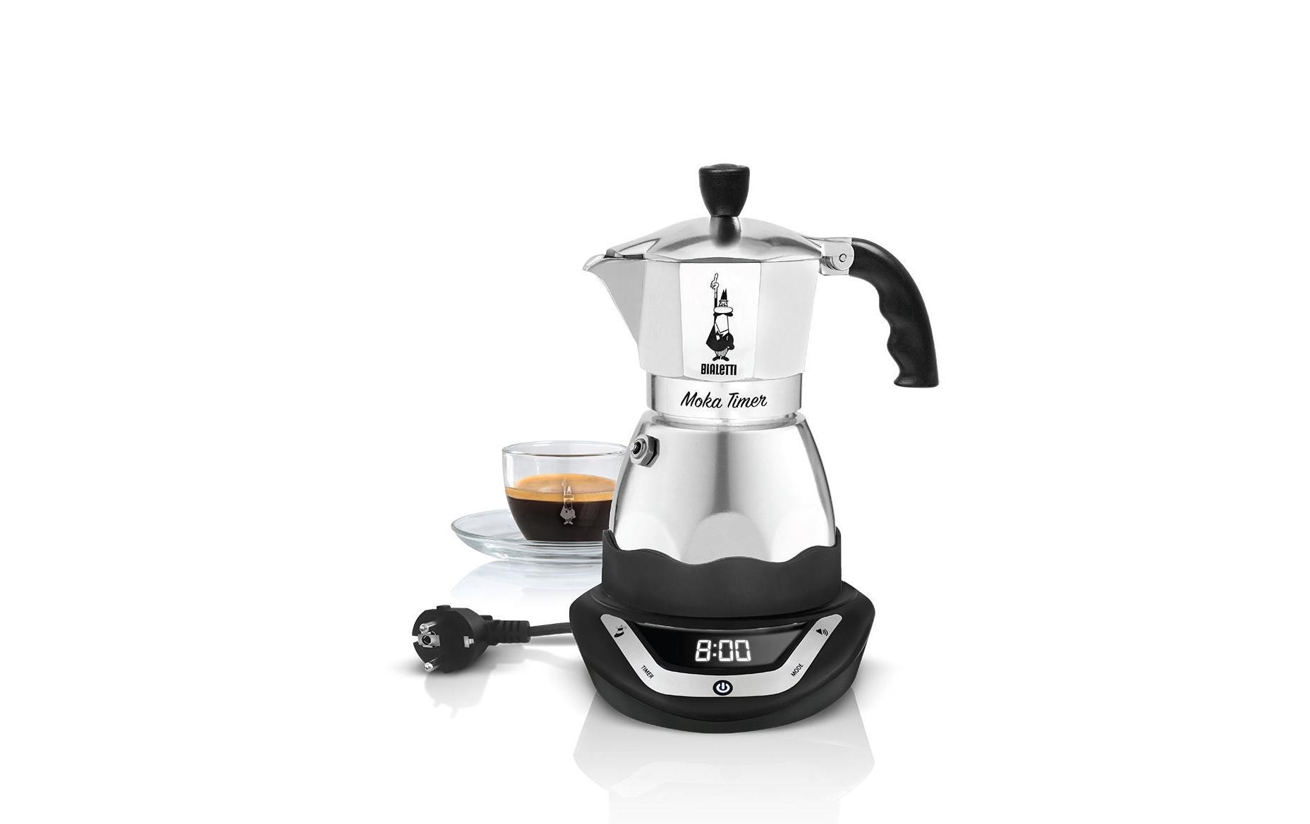 BIALETTI Espressokocher »Moka Timer, 3 Tassen«