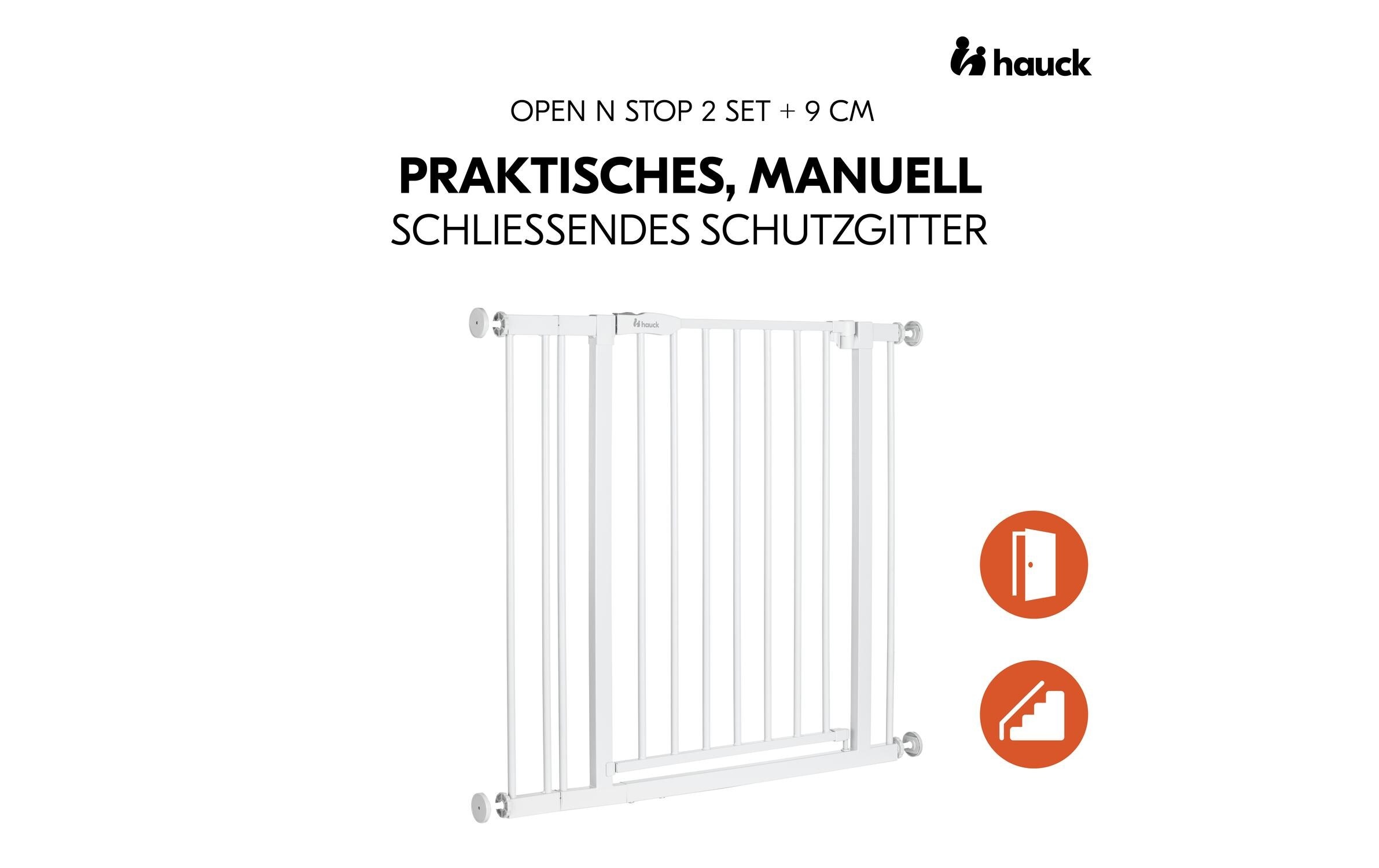 Hauck Türschutzgitter »Open N Stop 2 9 cm Weiss«