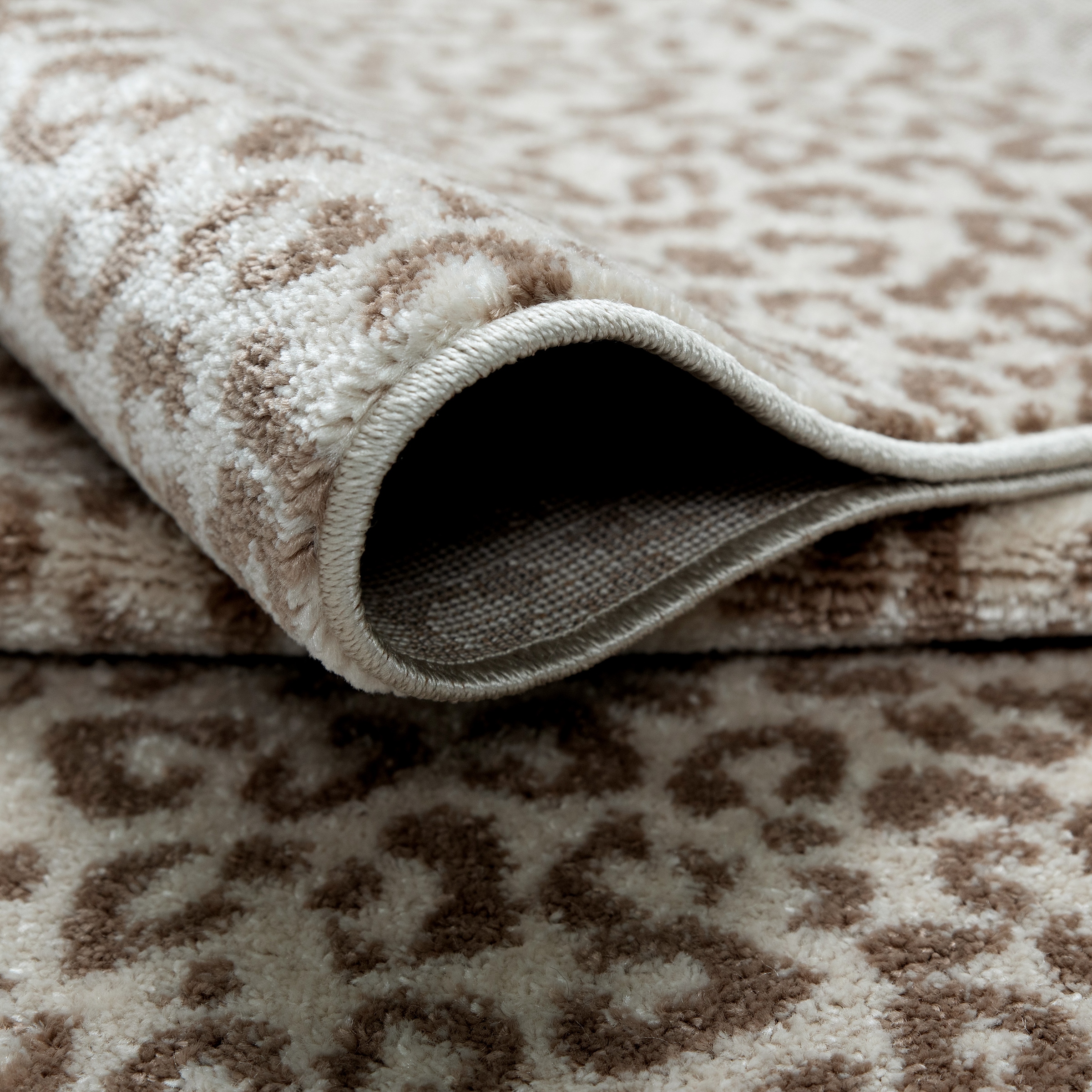 GOODproduct Tapis »Fynna, Leoparden-Muster, Animal Print, modern« Rectangulaire 9 mm Höhe Léopard, peluche très douce, salon, chambre, salle à manger